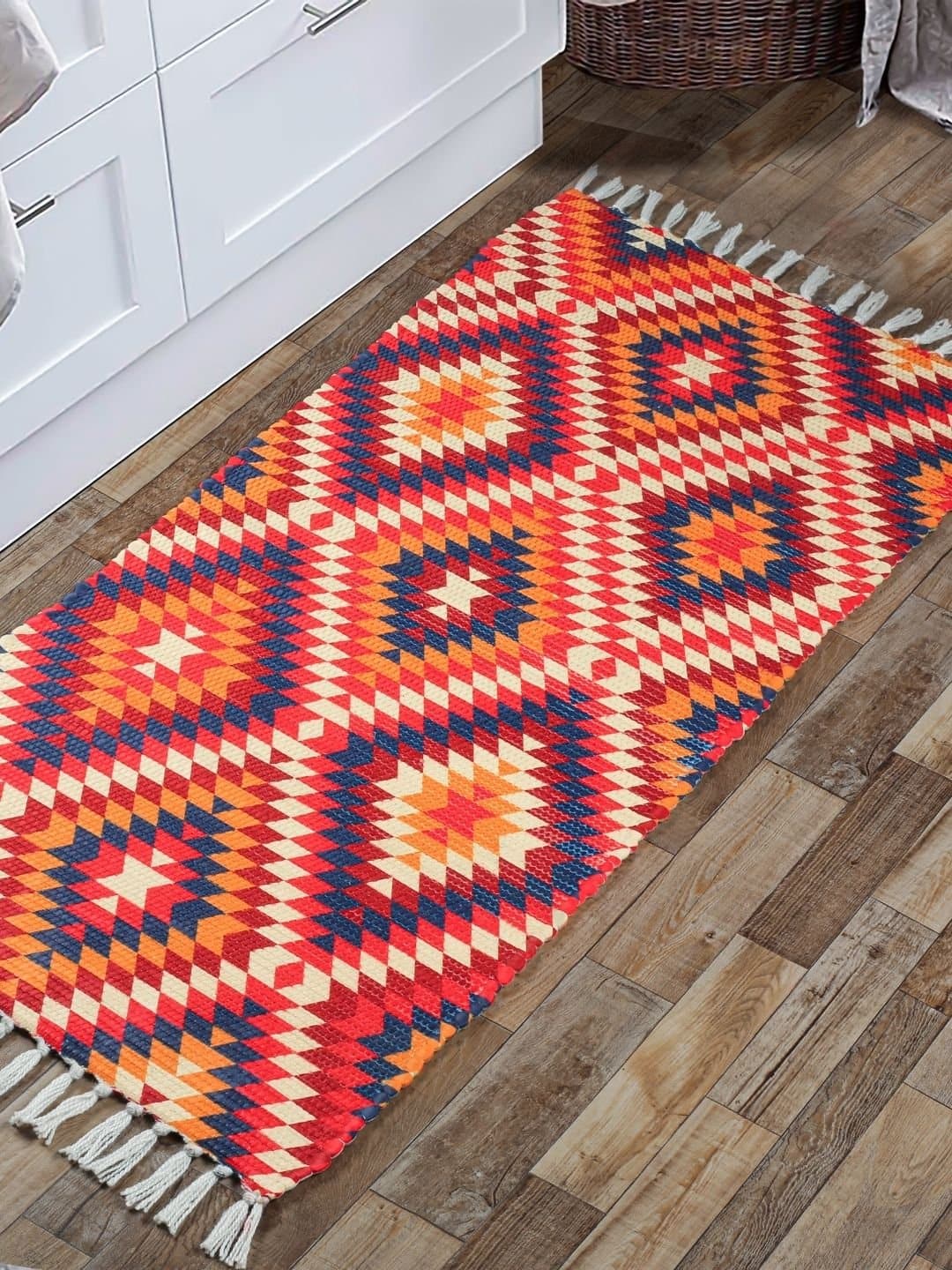Handmade Cotton Printed Rug - Image 2