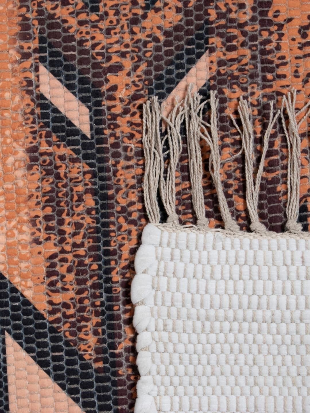 Handmade Modern Brownish Desgined Rug - Image 4