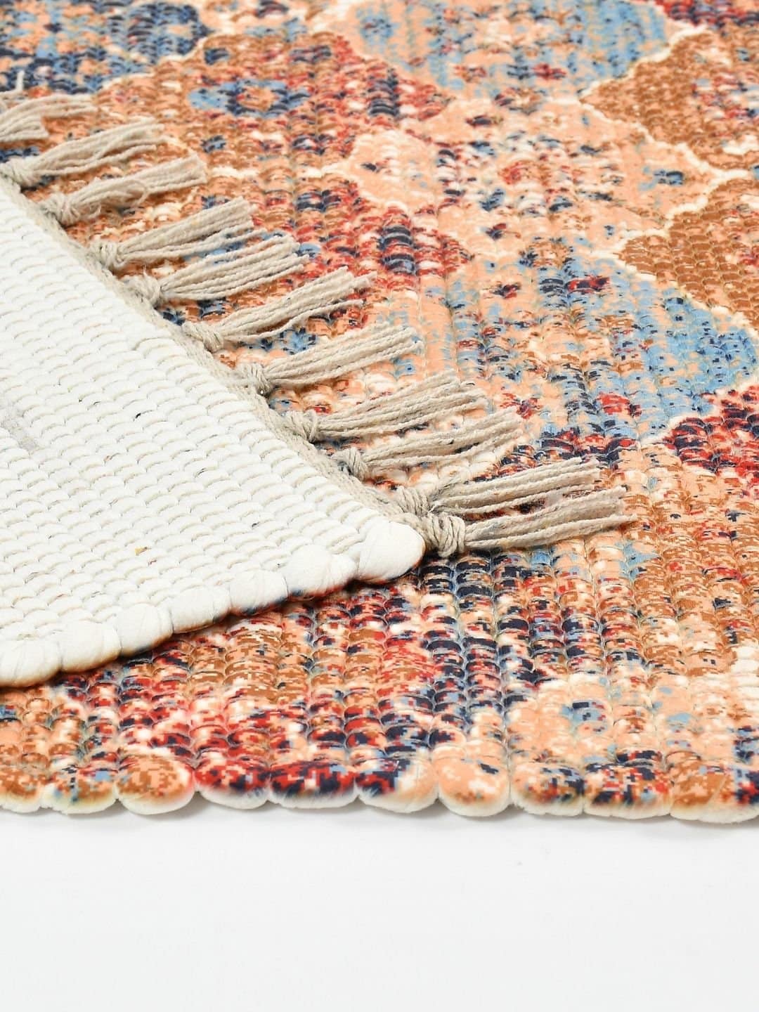 Handmade Multicolor Shade Pattern Rug - Image 5