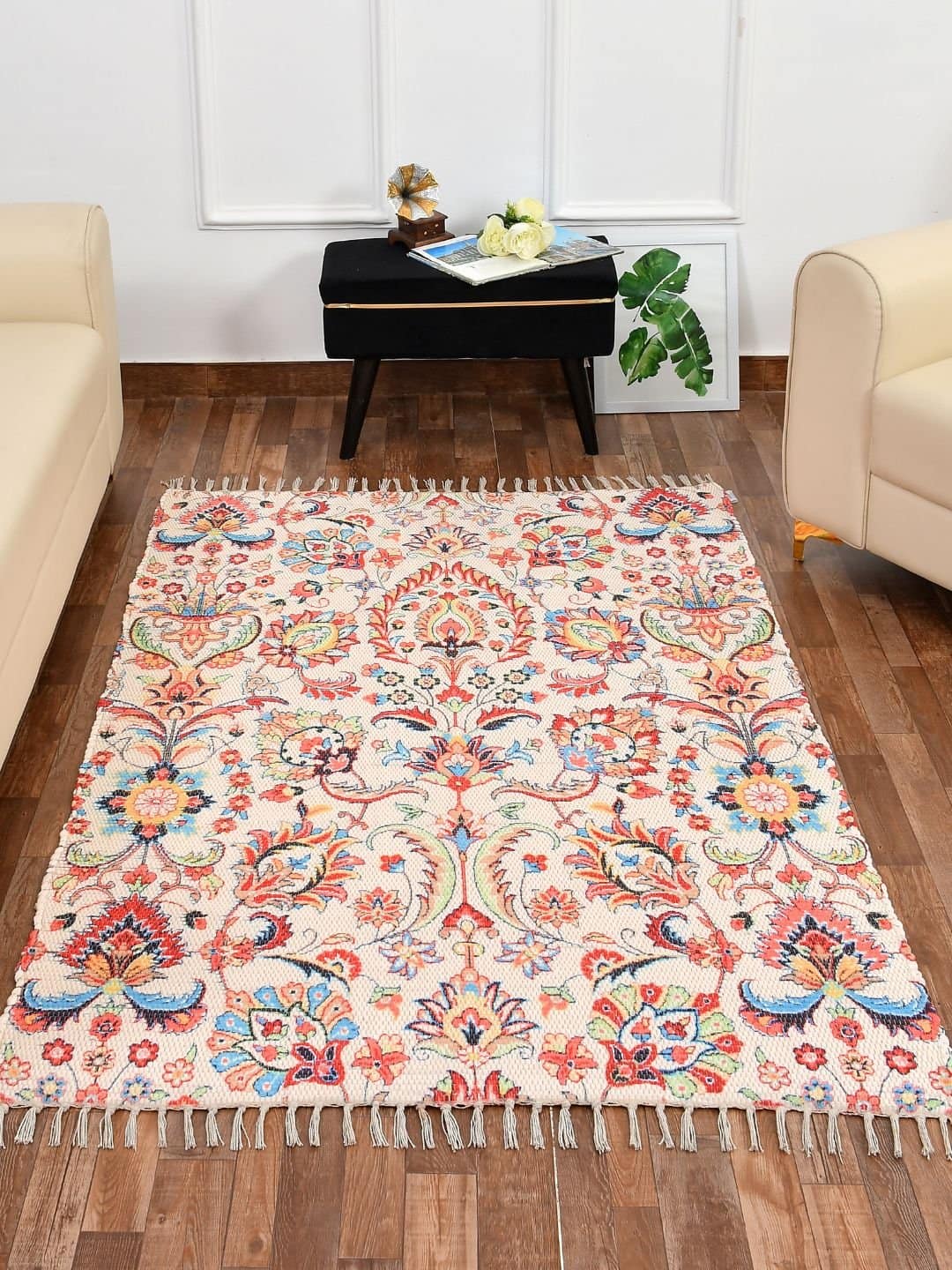 Handmade Multicolor Pattern Modern Rug - Image 3