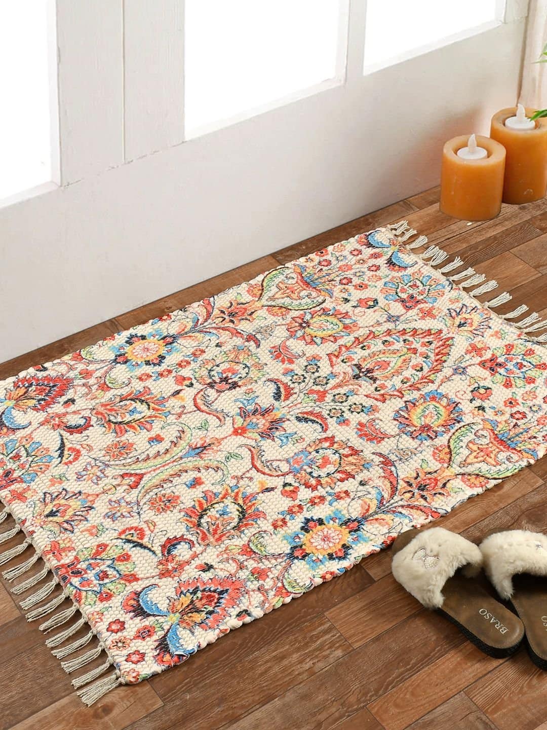 Handmade Multicolor Pattern Modern Rug - Image 5