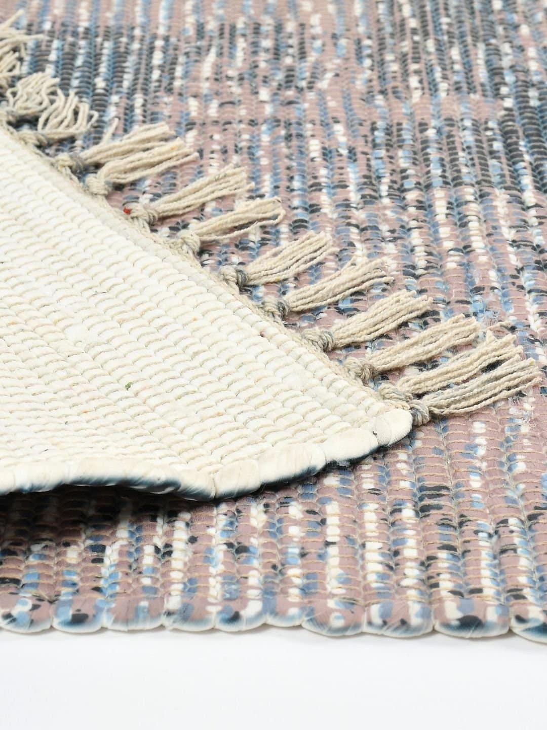 Handmade Grey Designed Printed Rug - Image 5