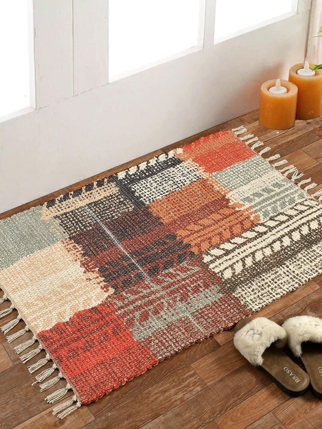 Handmade Multi shade Modern Rug - Image 4