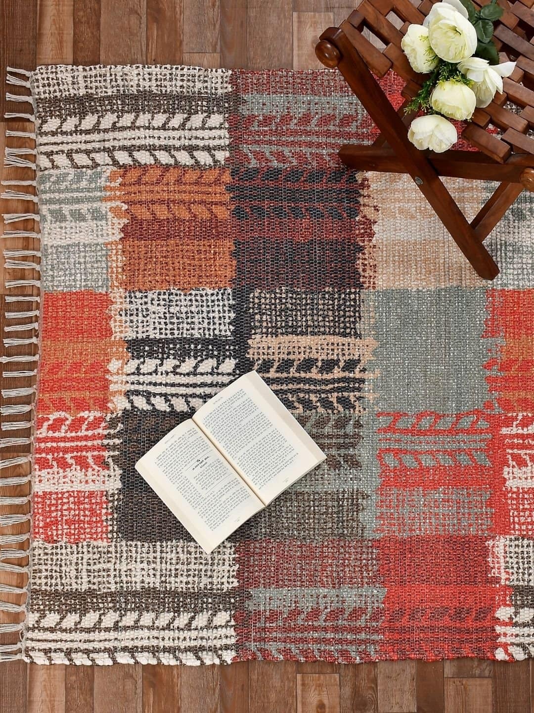 Handmade Multi shade Modern Rug