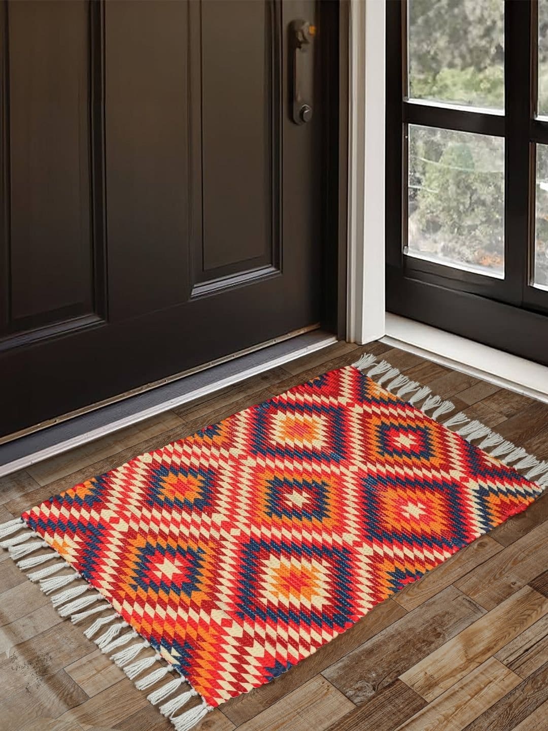 Handmade Cotton Printed Rug - Image 3