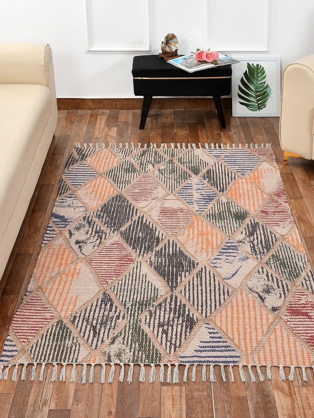 Stylish Handmade Multicolor Rug
