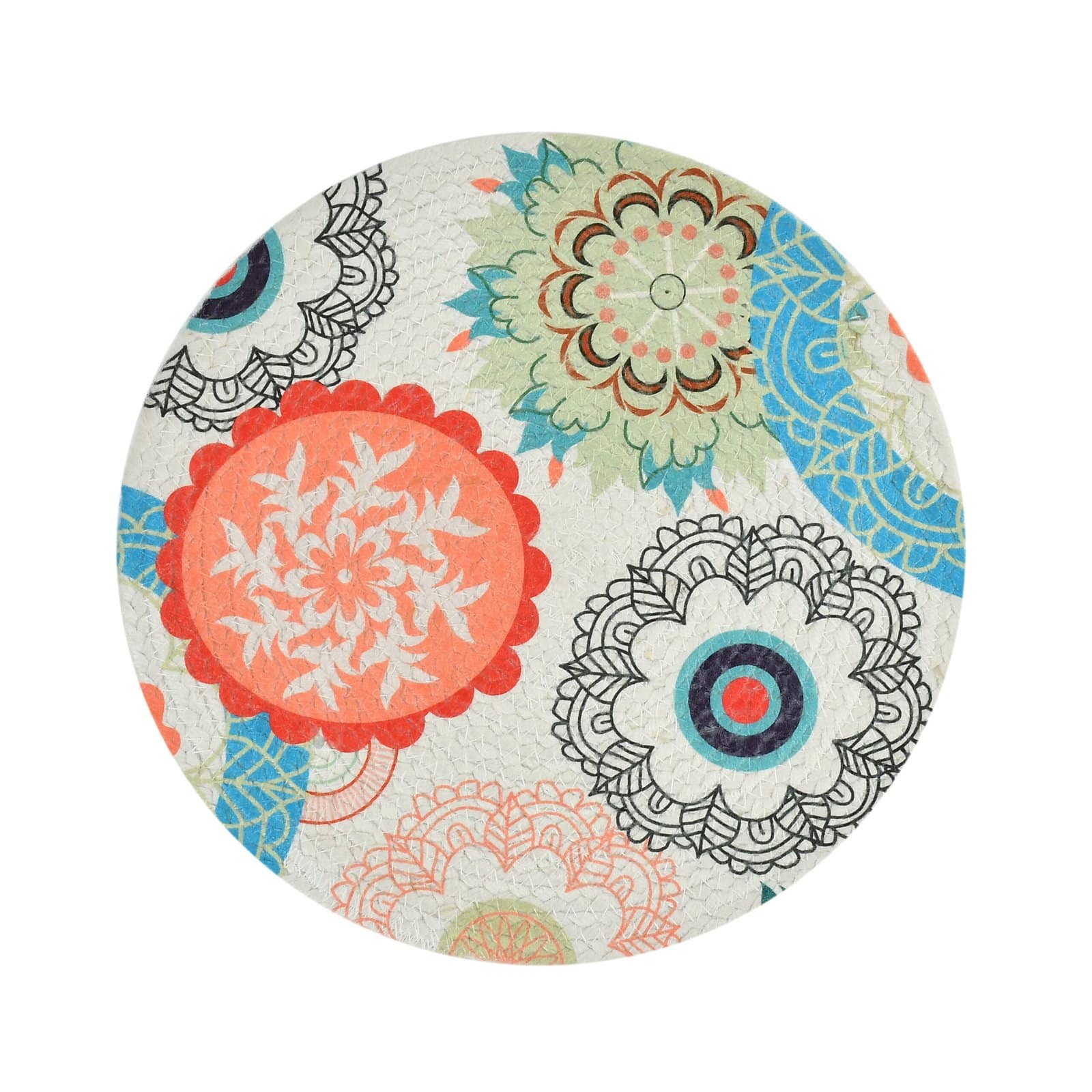 Vibrant Printed Round Dining Mats - Image 3