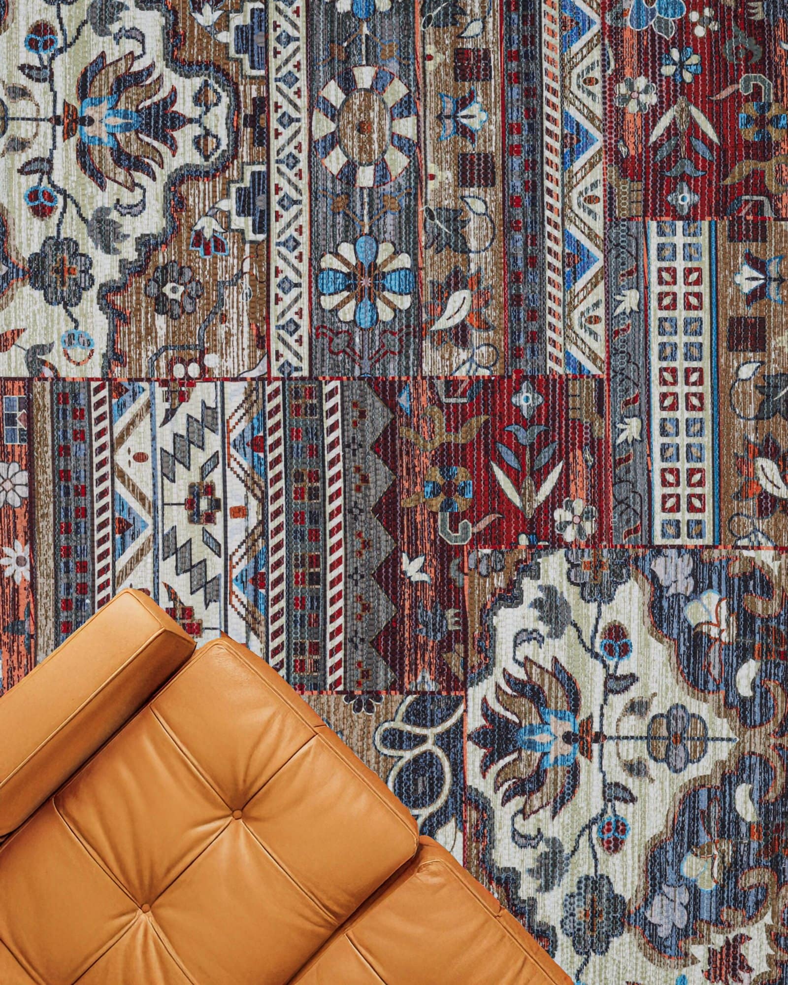 Handmade Multicolor Shade Rug - Image 4