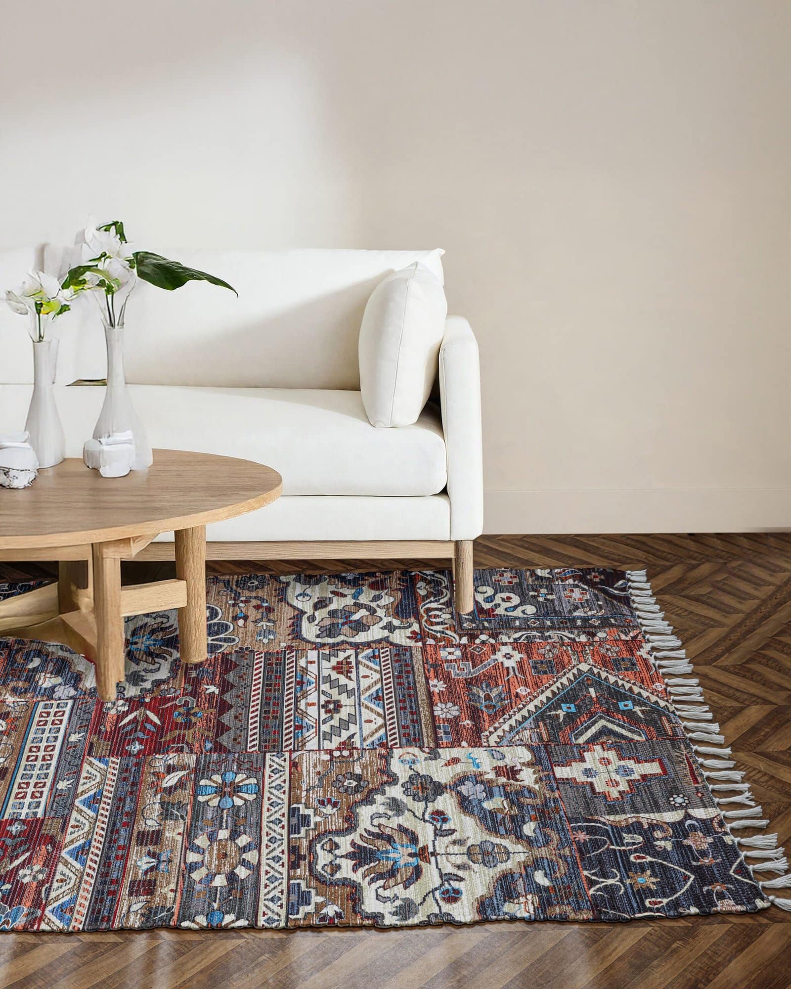 Handmade Multicolor Shade Rug