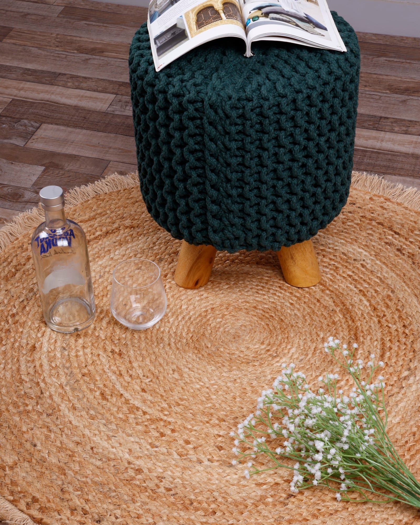 Natural Jute Fringe Rug - Image 5