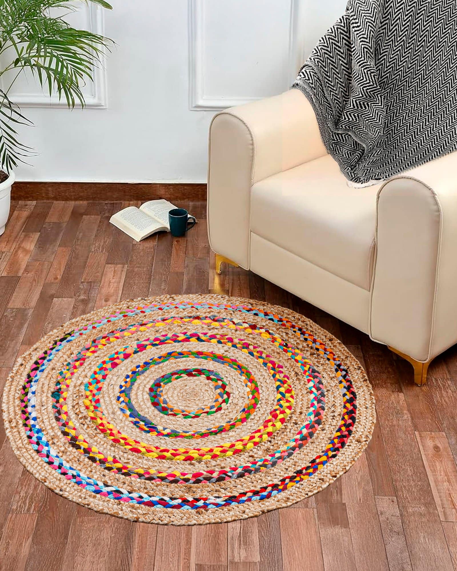 Natural Round Jute | Traditional Carpet - Image 5