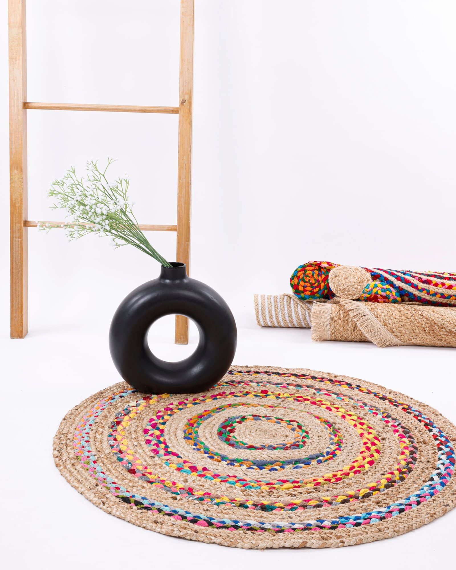 Natural Round Jute | Traditional Carpet - Image 3