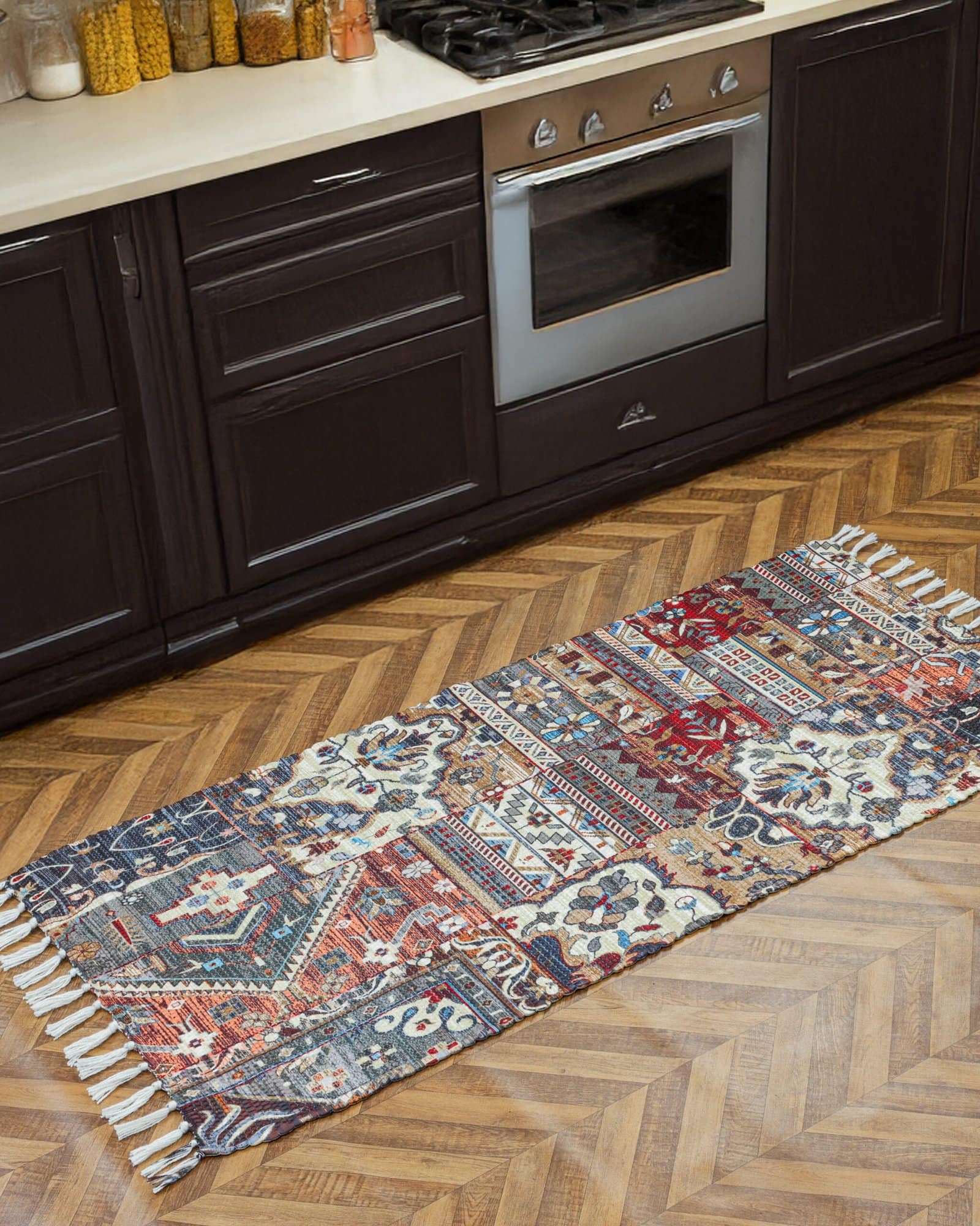 Handmade Multicolor Shade Rug - Image 2