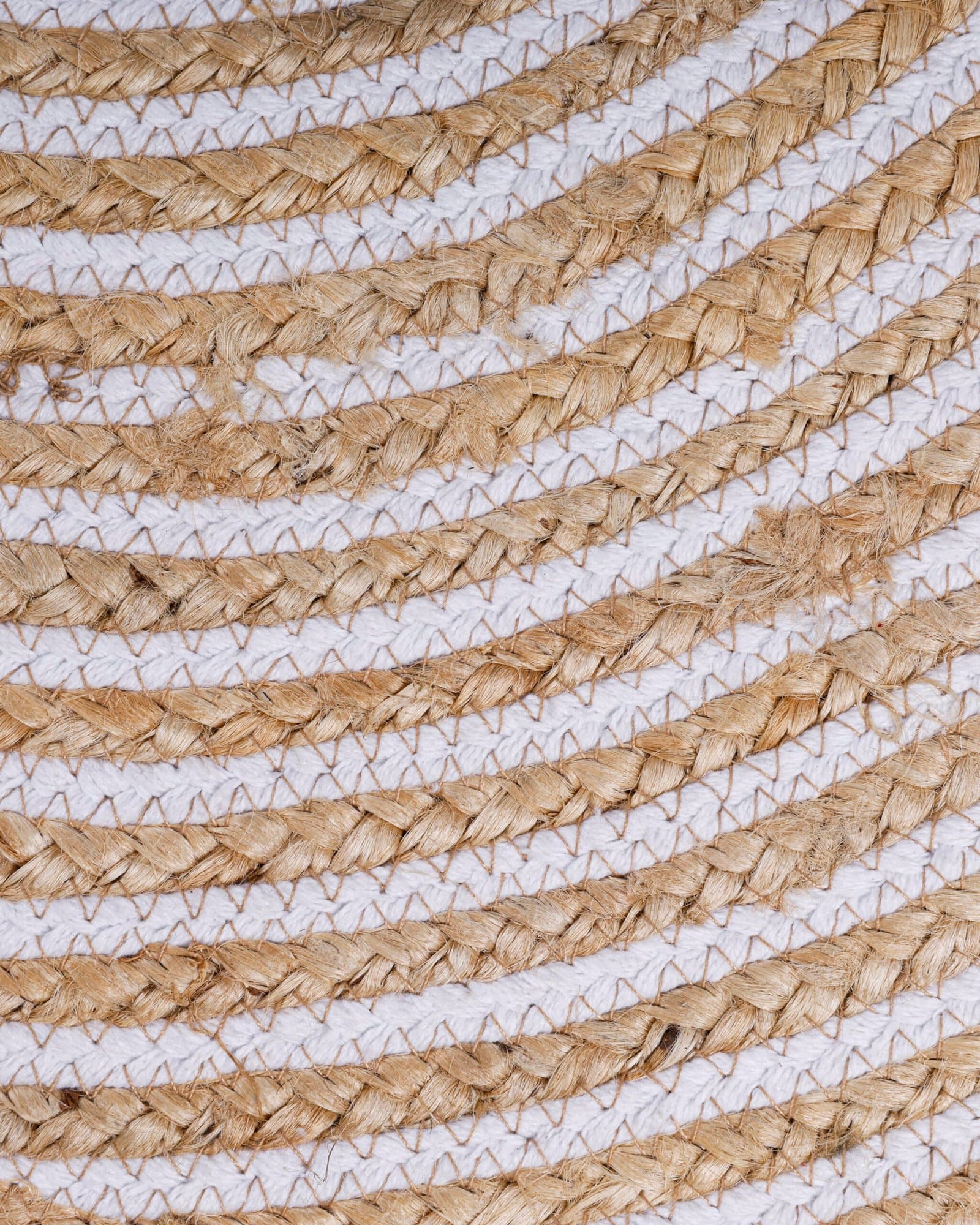 Natural Handwoven Round Jute Rug - Image 2