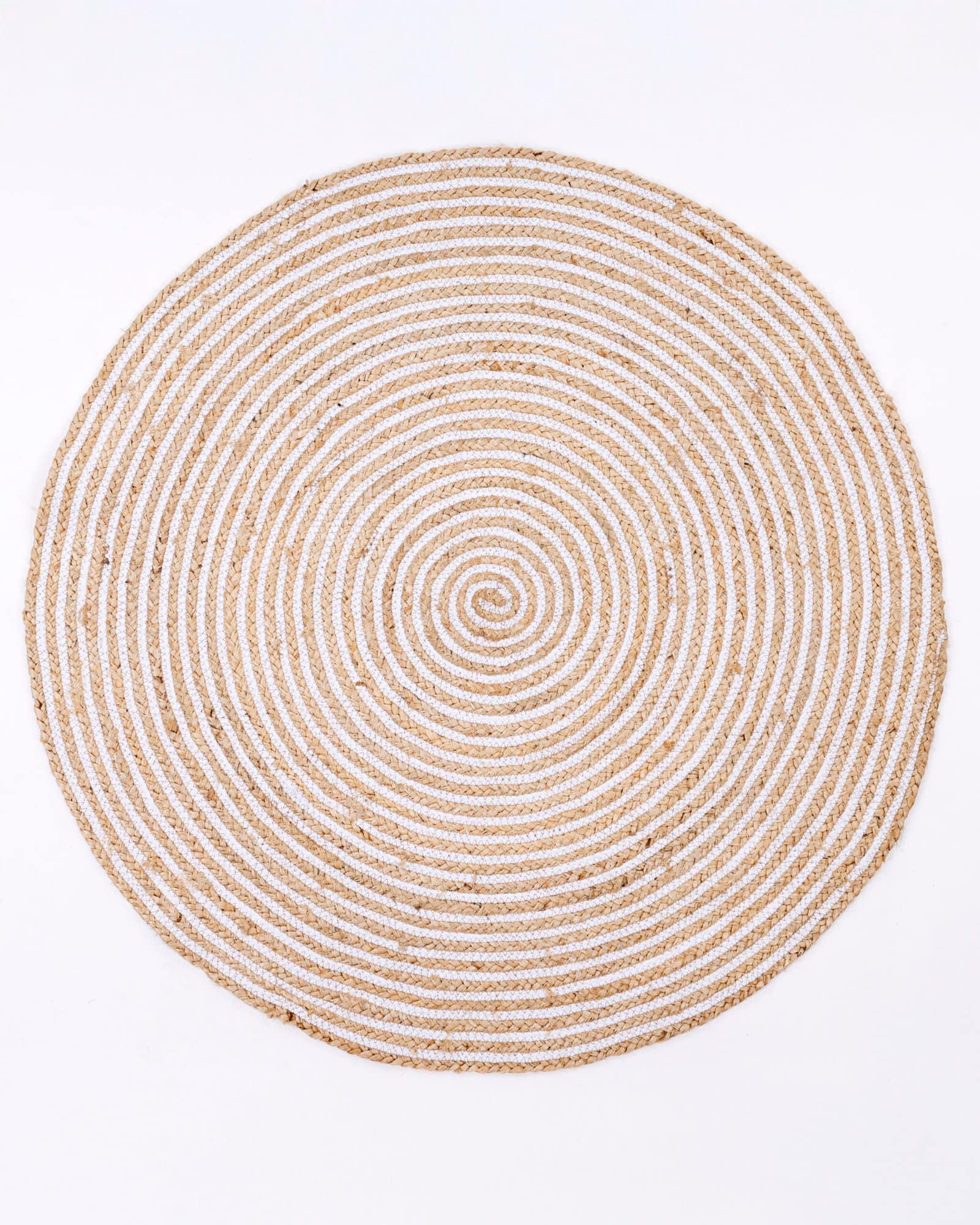 Natural Handwoven Round Jute Rug