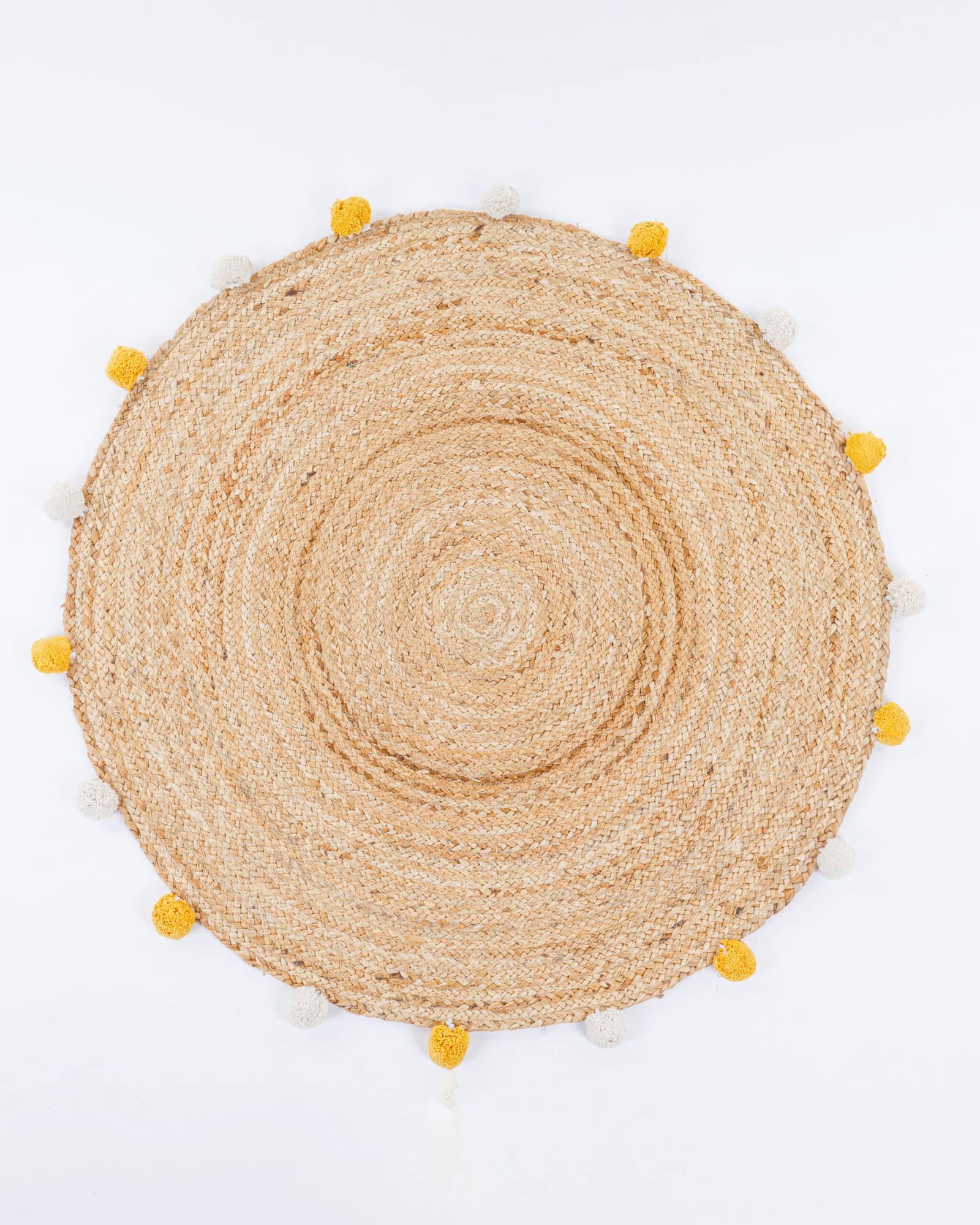 Round Jute Carpet Two-Color - Image 3