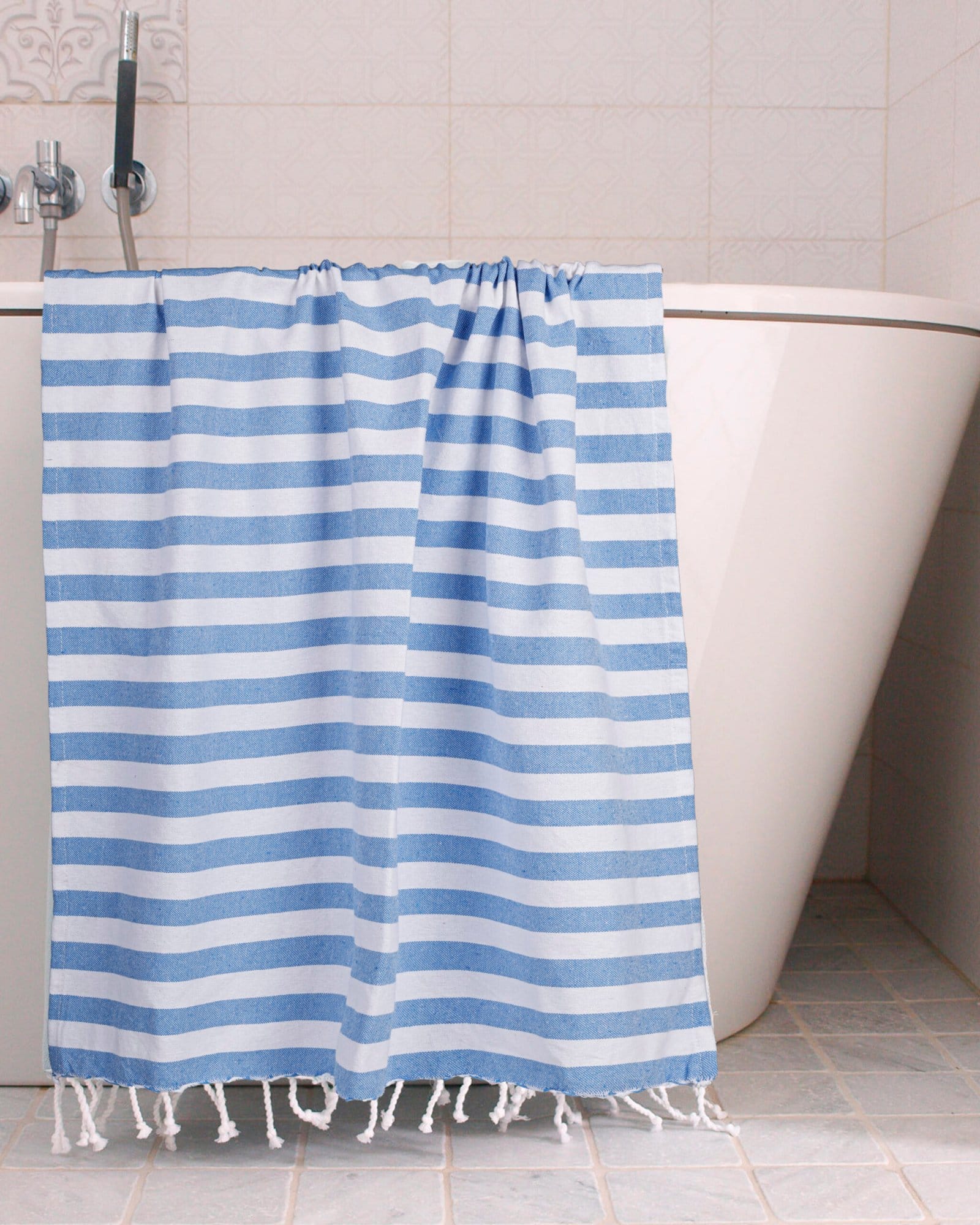 Blue Striped Bath Towel - Image 5