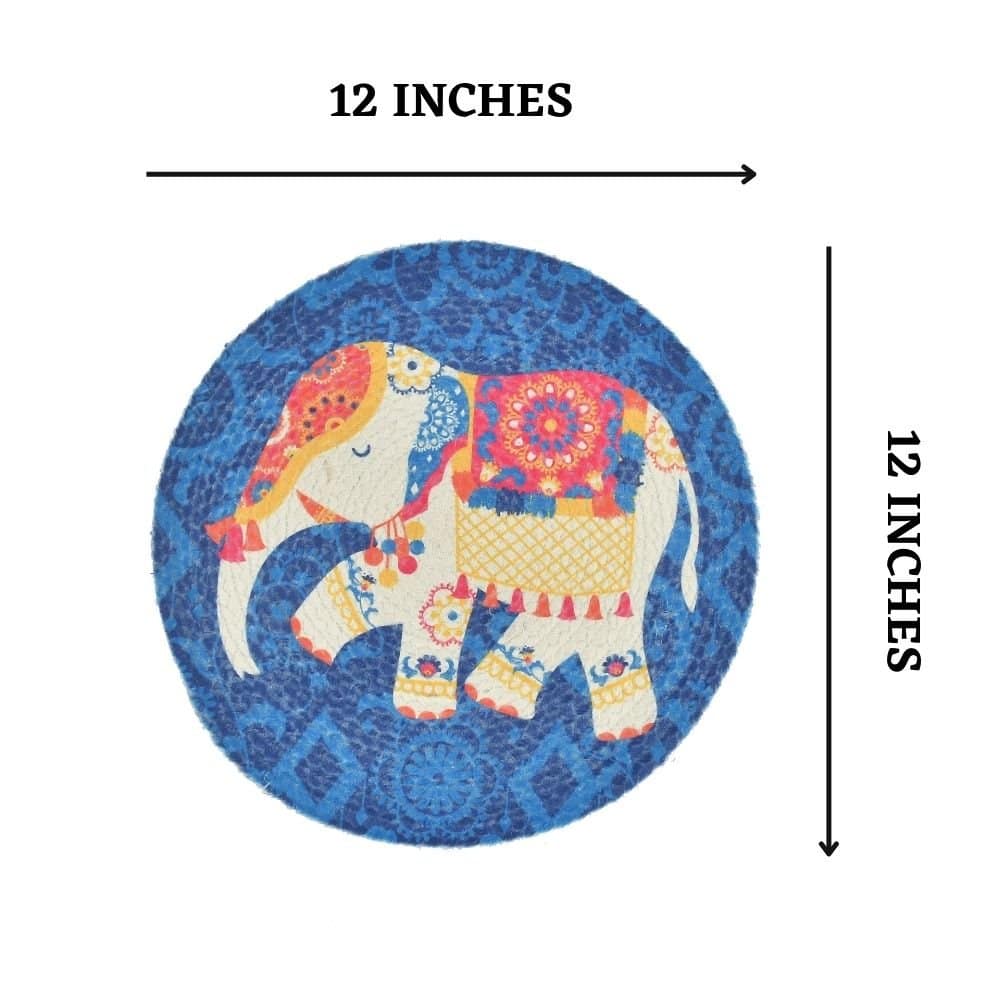 Round Decorative Printed Placemat - Image 2