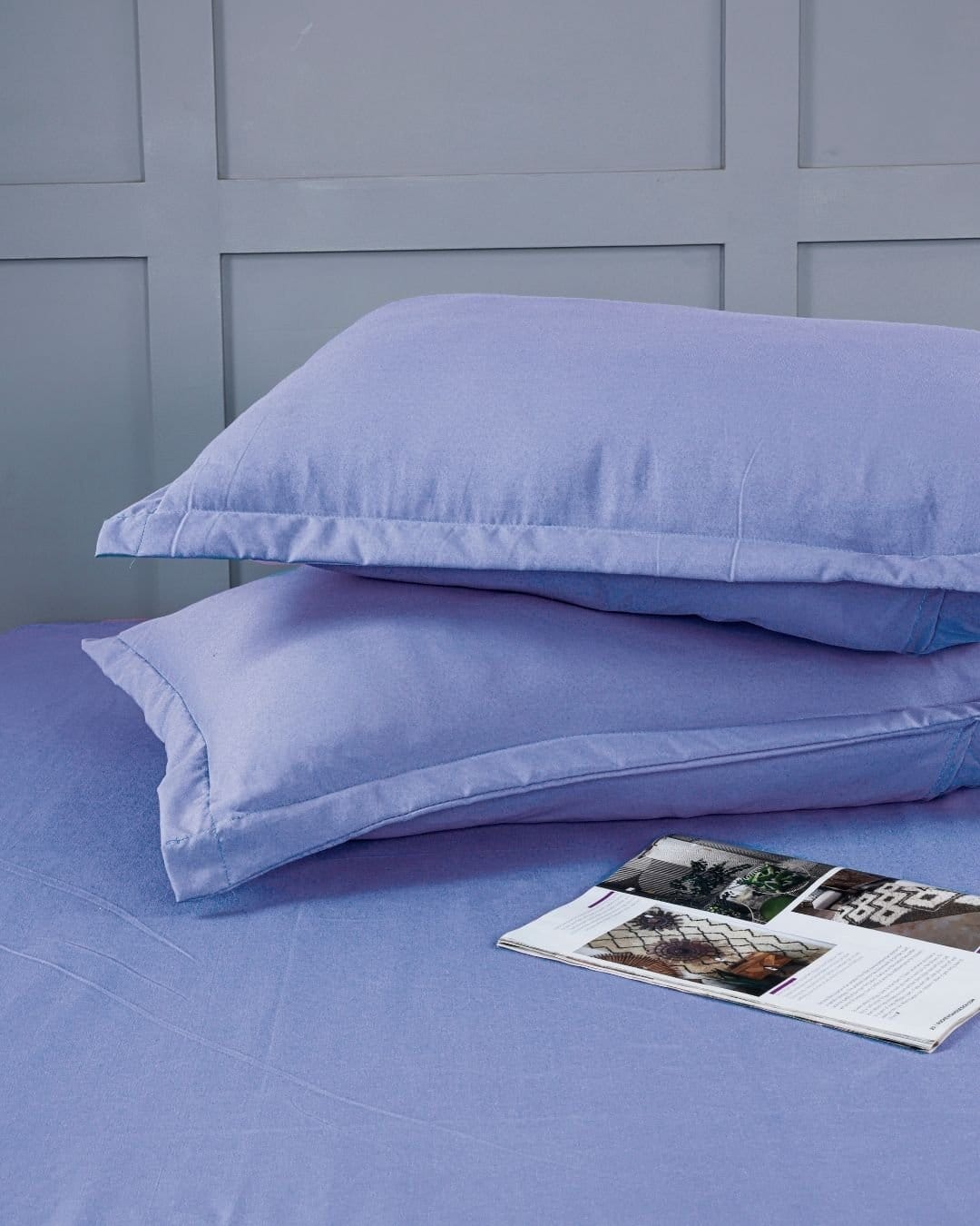 Premium Fitted Lavender-Blue Bedsheet - Image 5