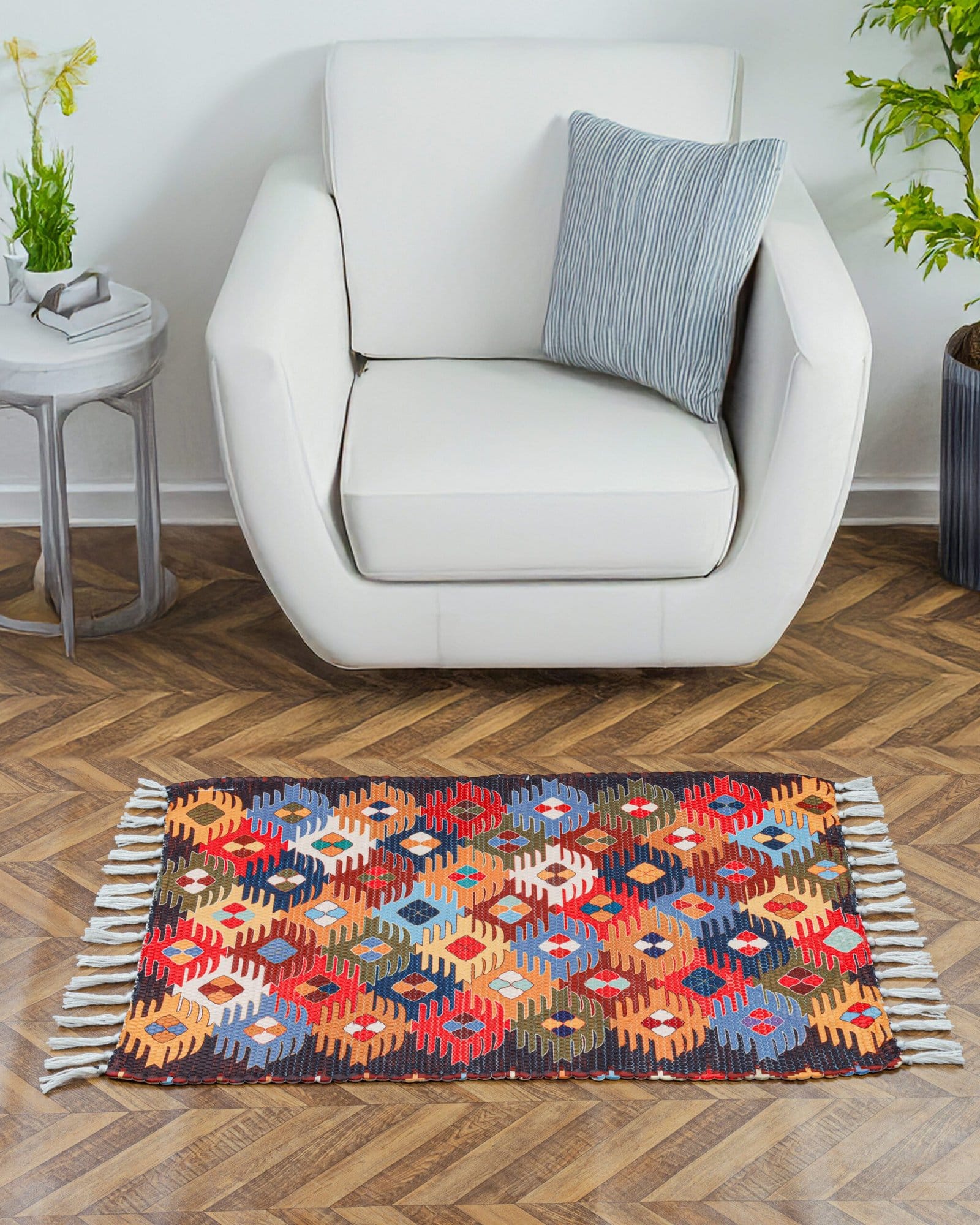 Handmade Printed Modern Multicolor Rugs - Image 2