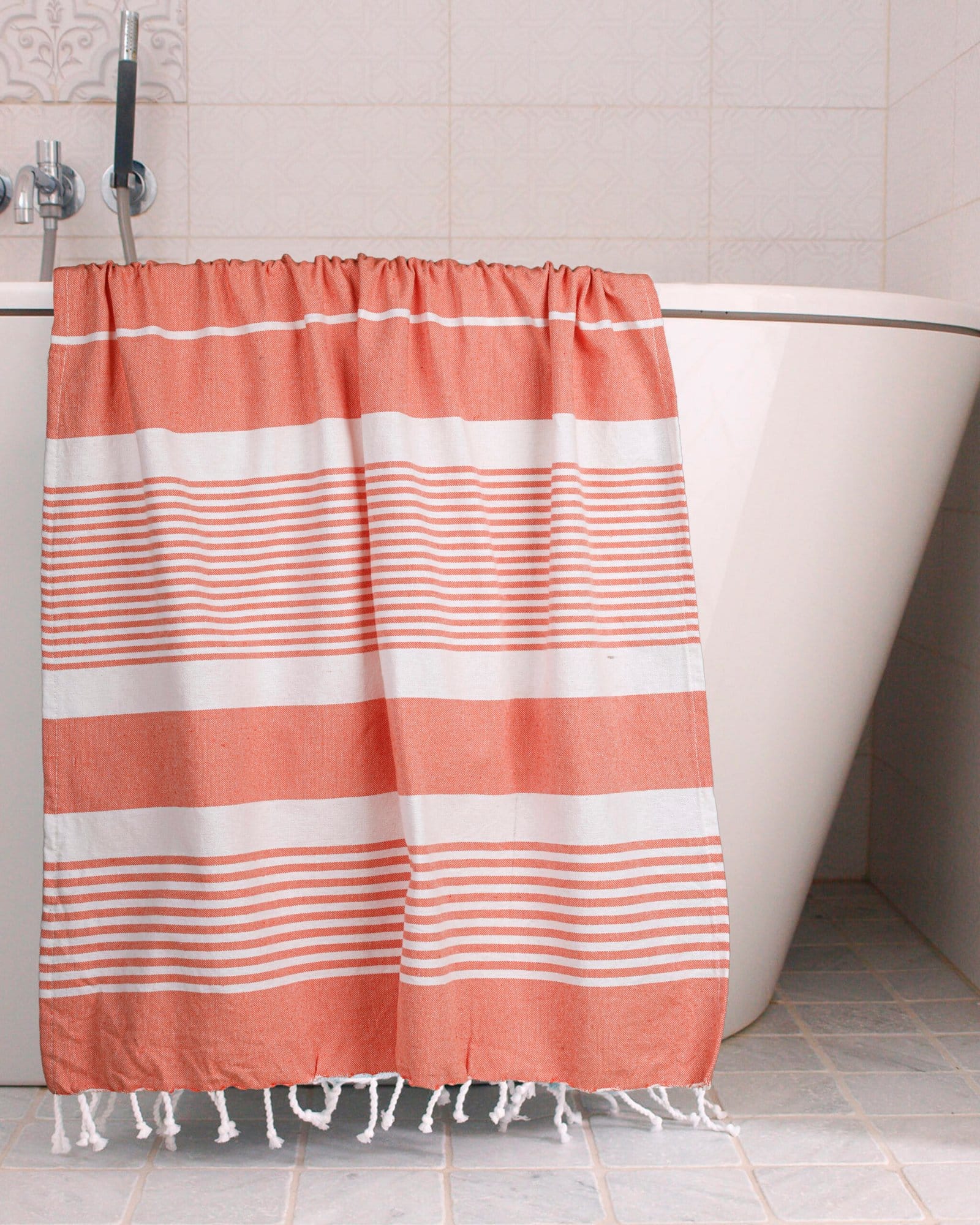 Orange Color Bath Towel - Image 2
