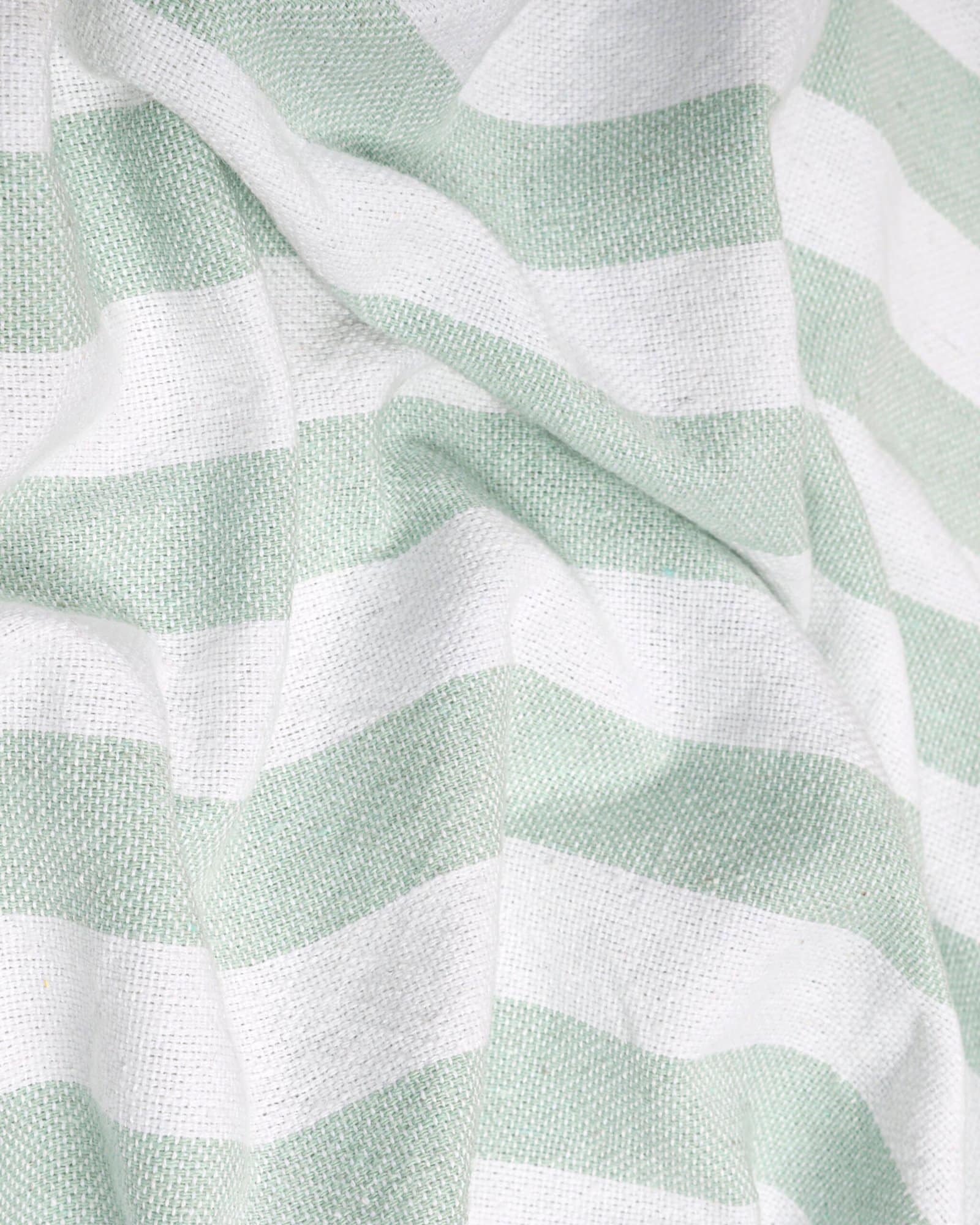 Mint Green Striped Bath Towel - Image 5