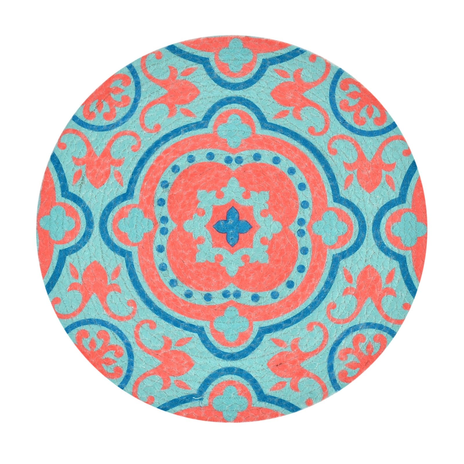 Designer Round Braided Table Placemats - Image 3