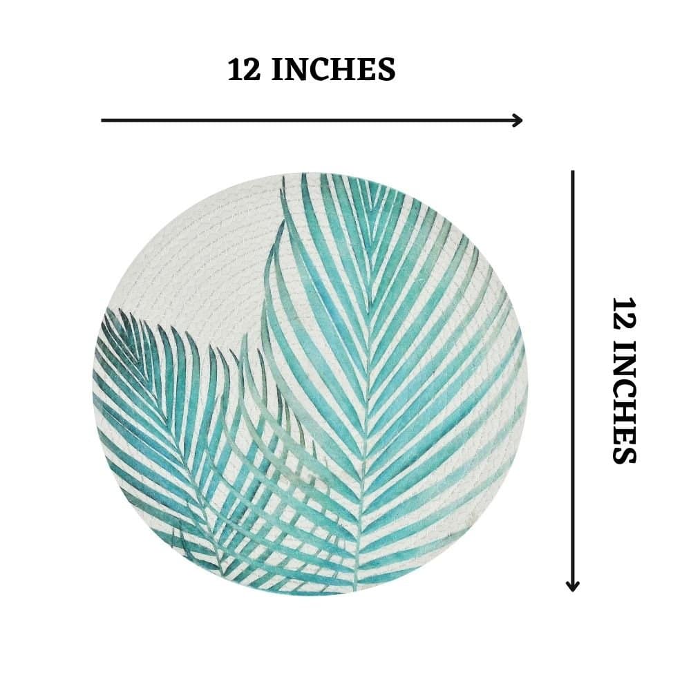 Elegant Printed Round Table Mats - Image 2