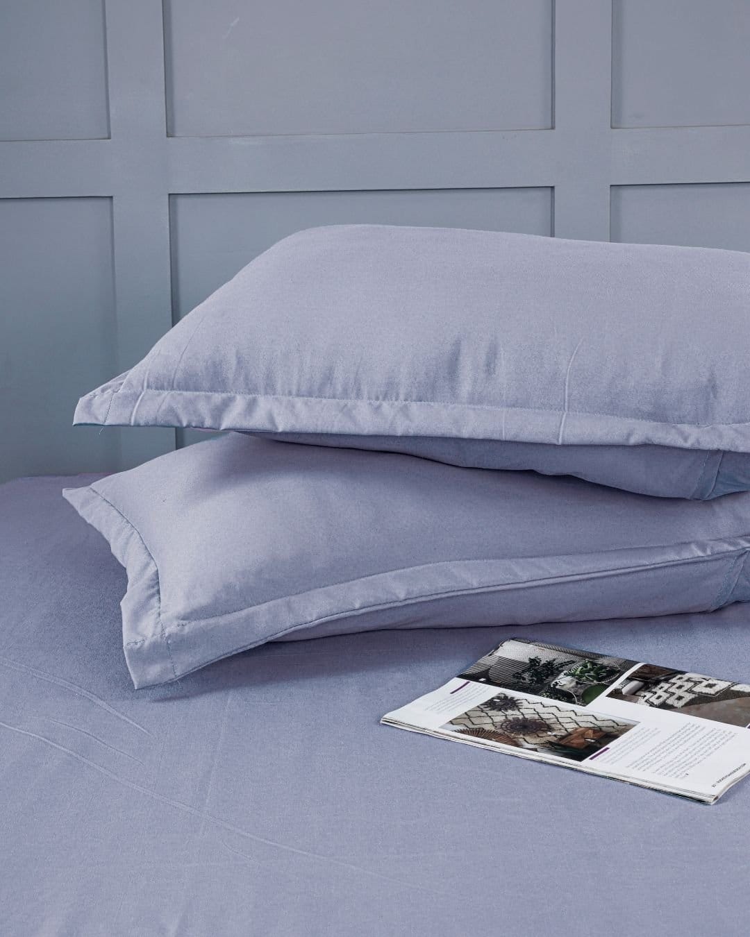 Premium Flat Frosted-Lilac Bedsheet - Image 5
