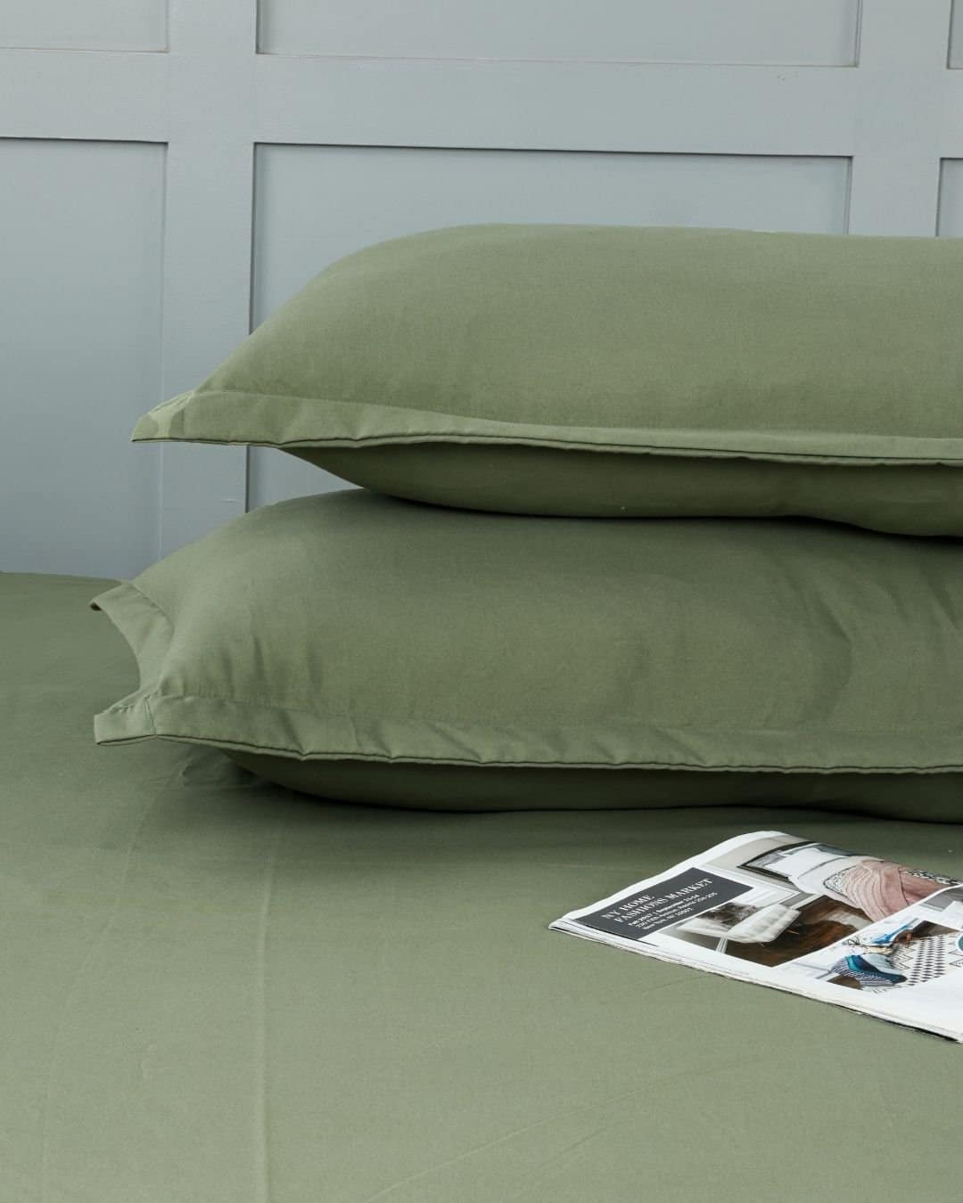 Premium Fitted Sage-Green Bedsheet - Image 5