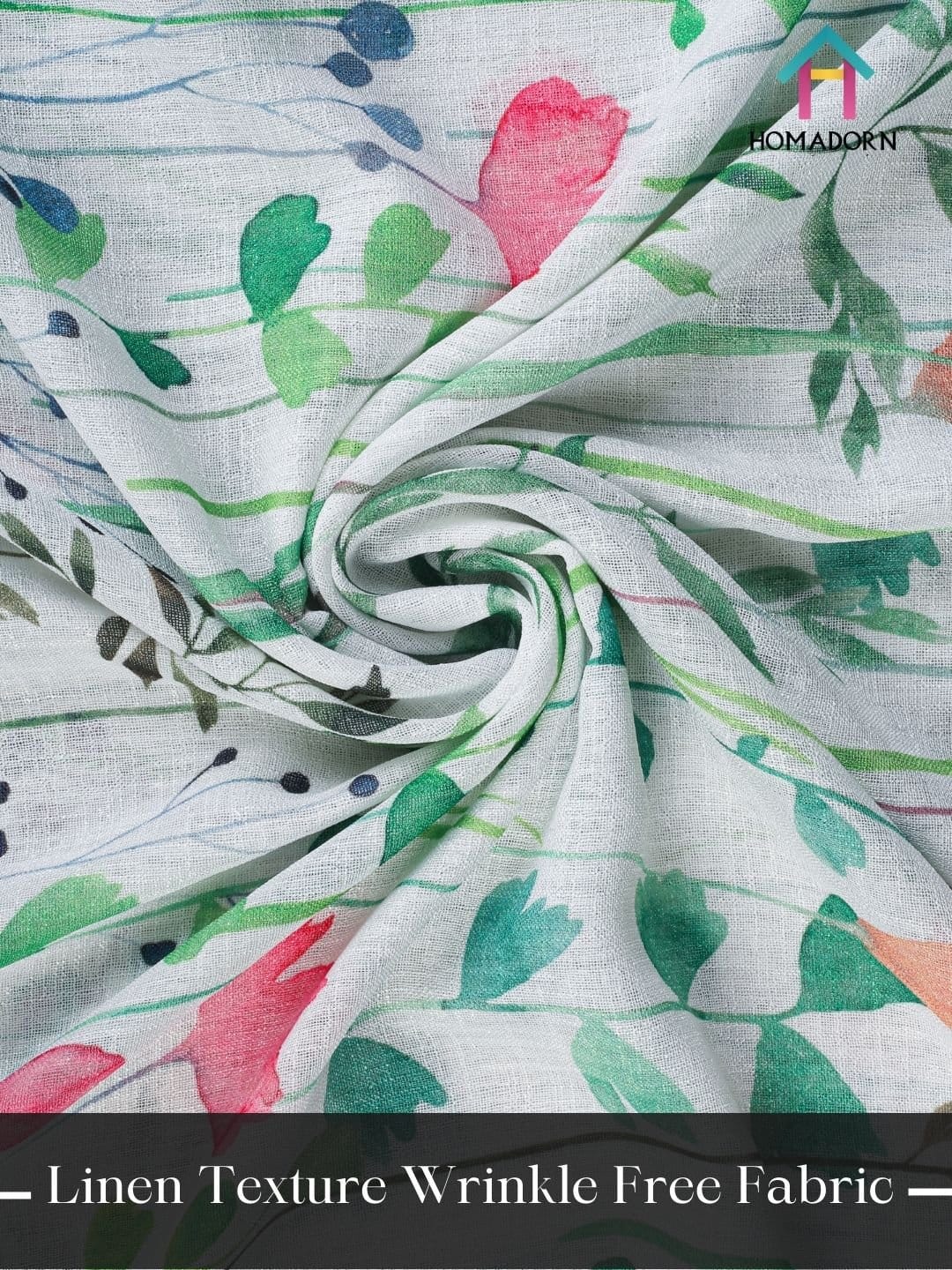 Elegant Floral Sheer Window Curtains - Image 5