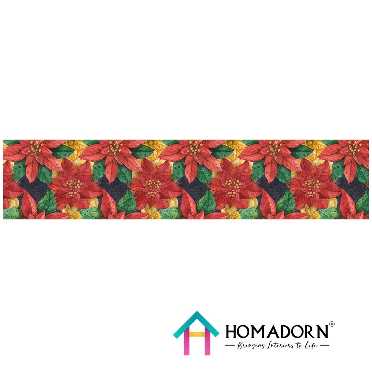 Digital Printed Flower Pattern Table Runner - Image 2