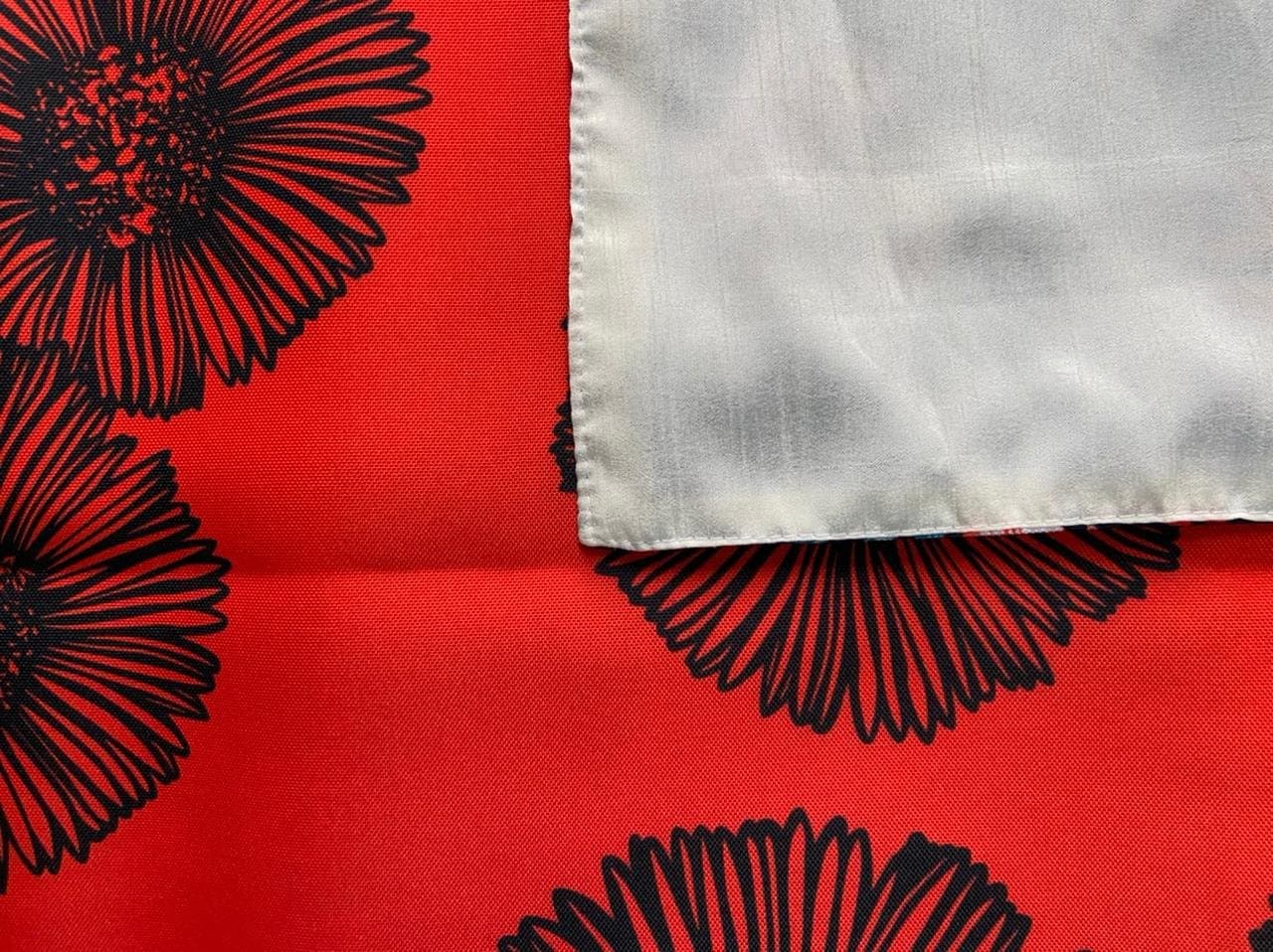 Digital Red (Black-Flower) Table Runner - Image 3