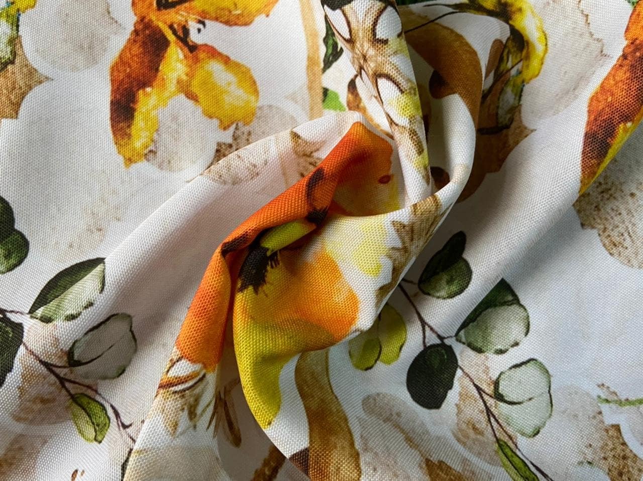 Multicolor Floral Digital Printed Table Cloth - Image 3