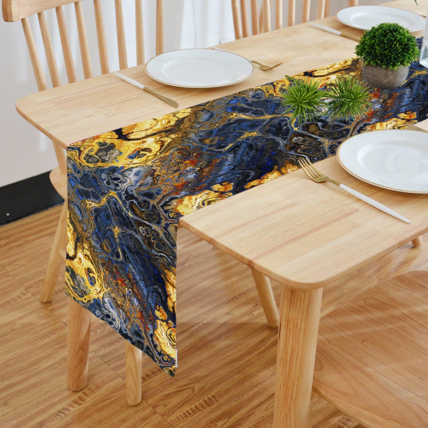 Digital Printed Mutli Pattern Table Runner