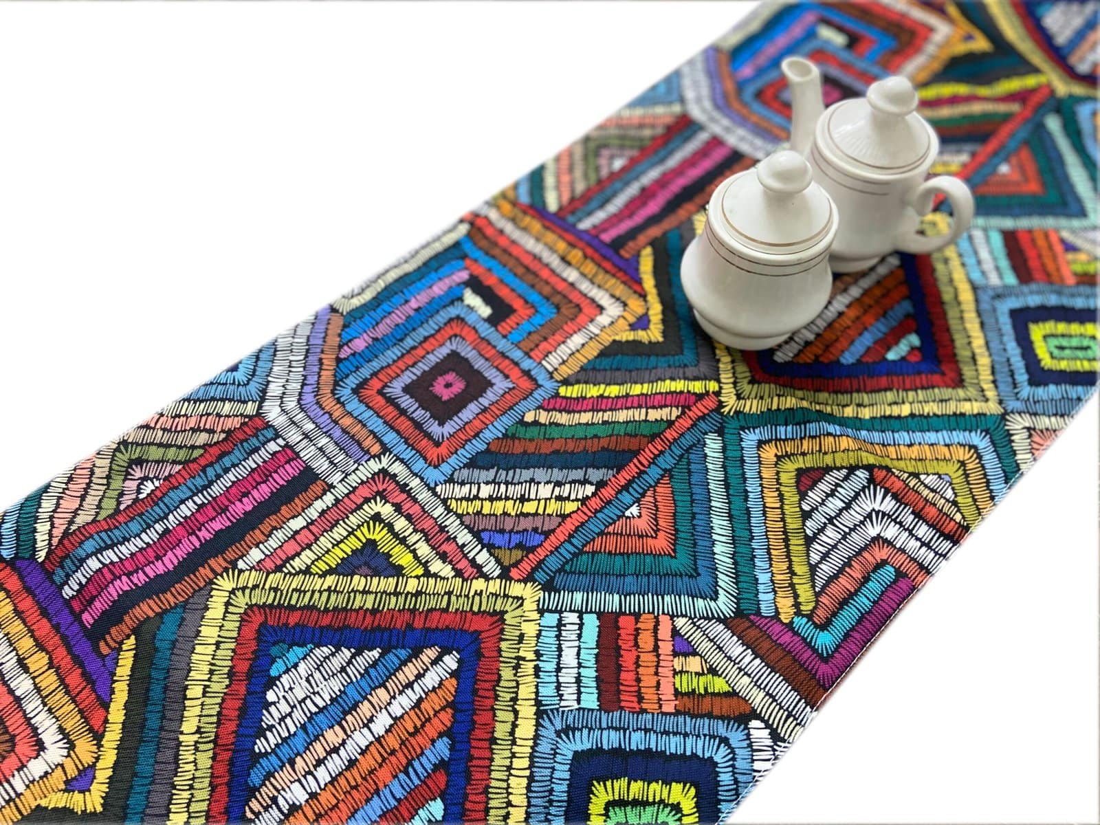 Digital Multicolor Design Table Runner - Image 5