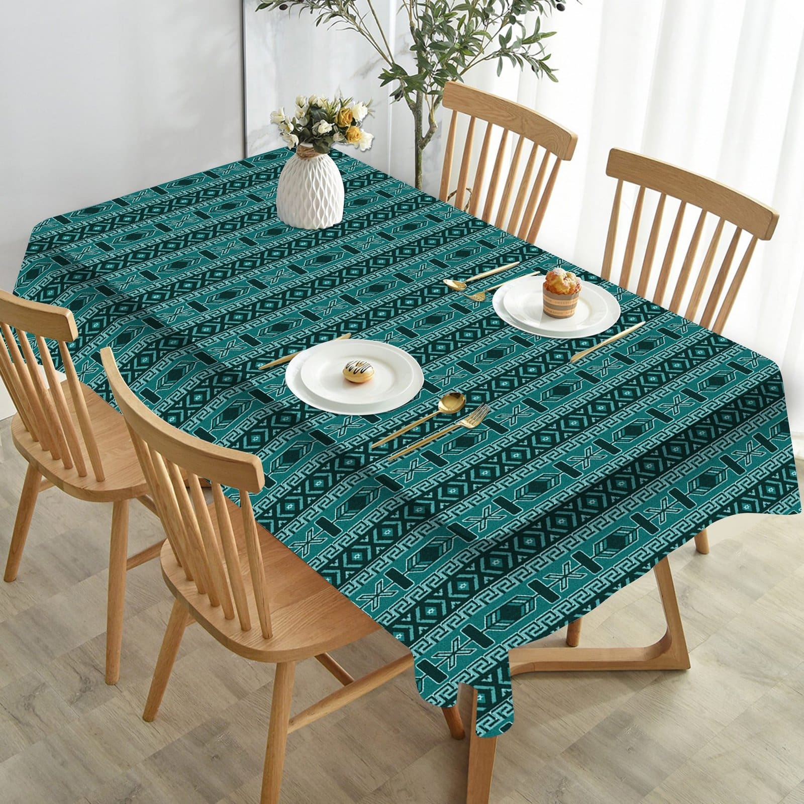 Contemporary Multicolor Table Cover