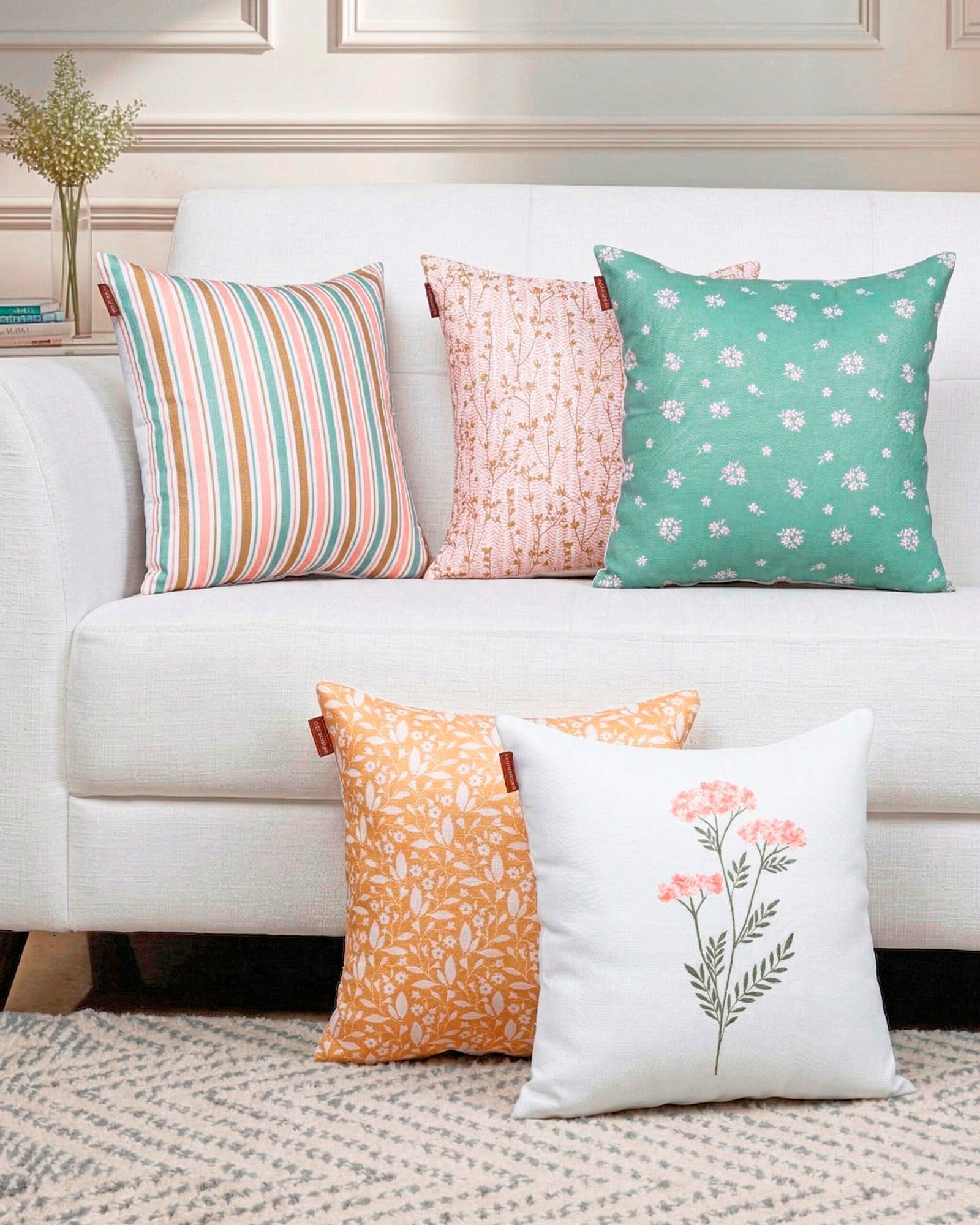 Decorative Canvas Cushion Cover Pack - Image 5