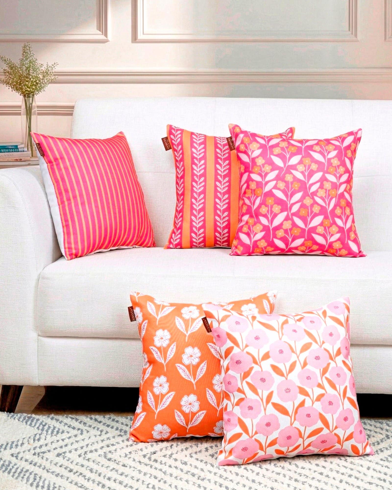 Designer Canvas Cushion Cover Combo - Image 5