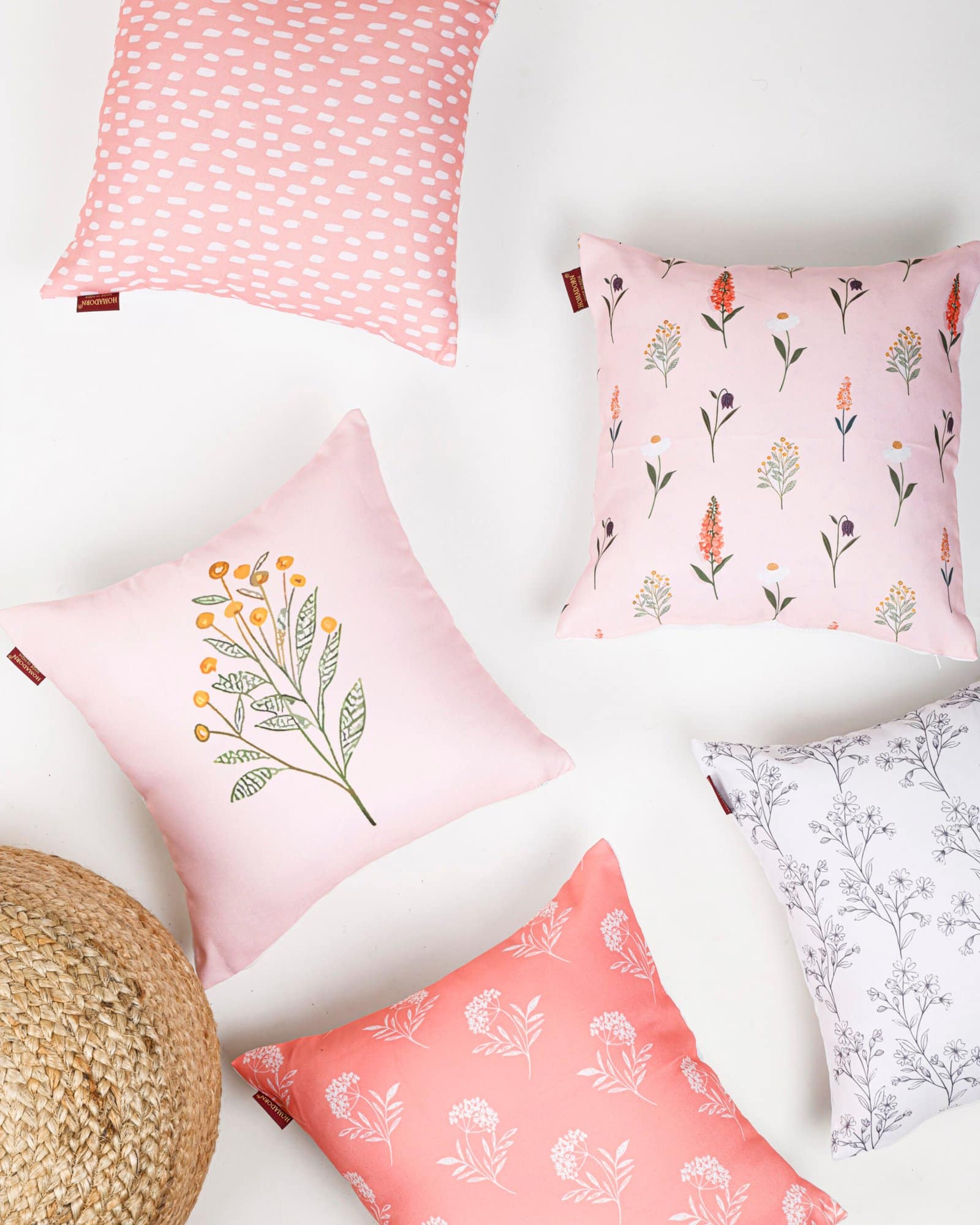 Multicolor Canvas Printed Cushion Cover