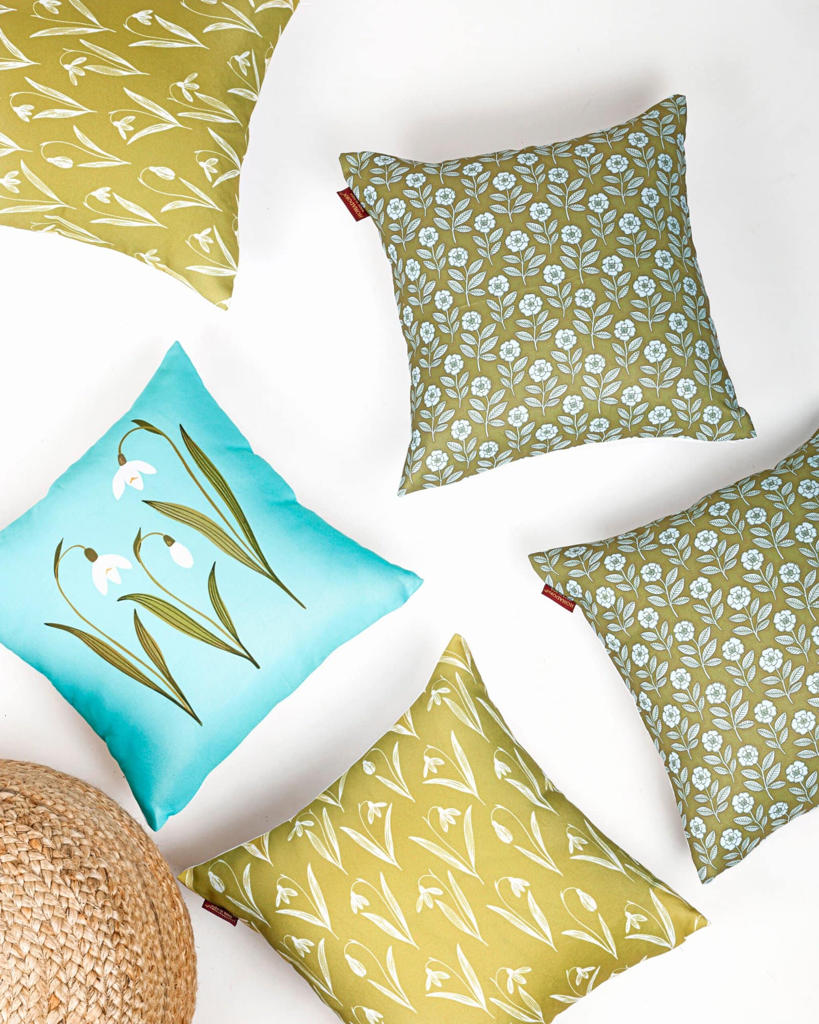 Artistic Printed Canvas Cushion Cover