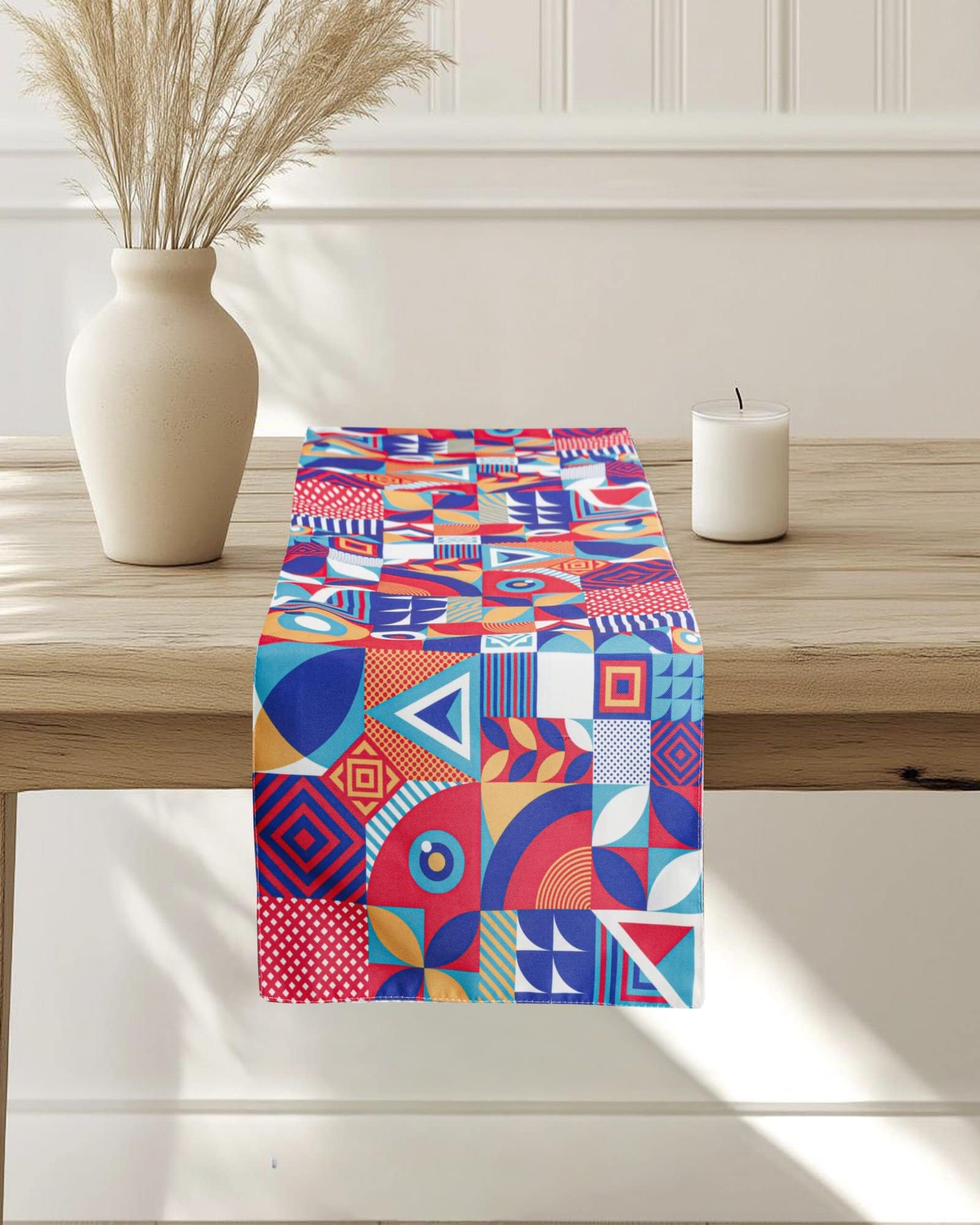 Digital Multicolor Printed Design Table Runner