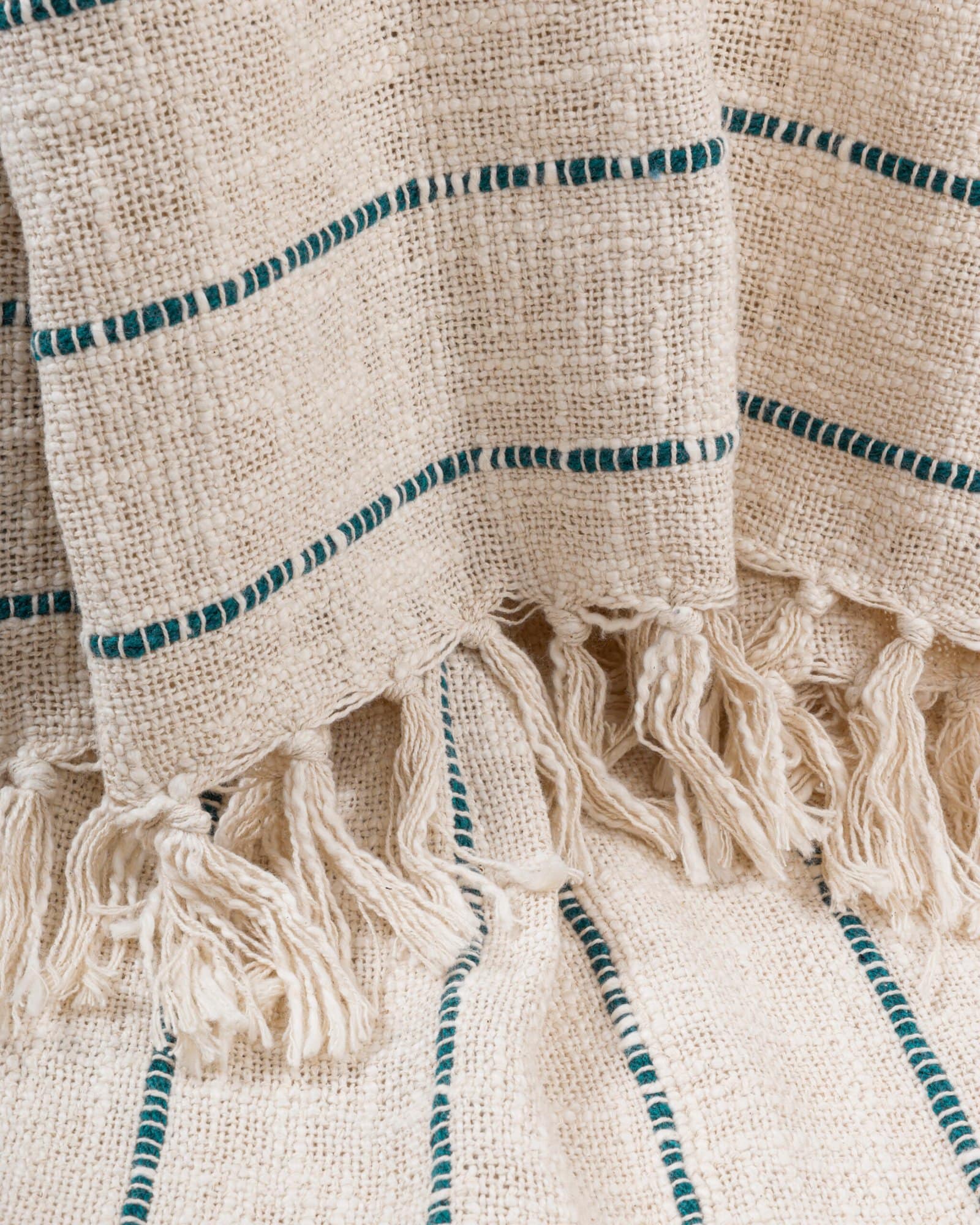 Premium All Season Teal-Green Cotton Throw - Image 3