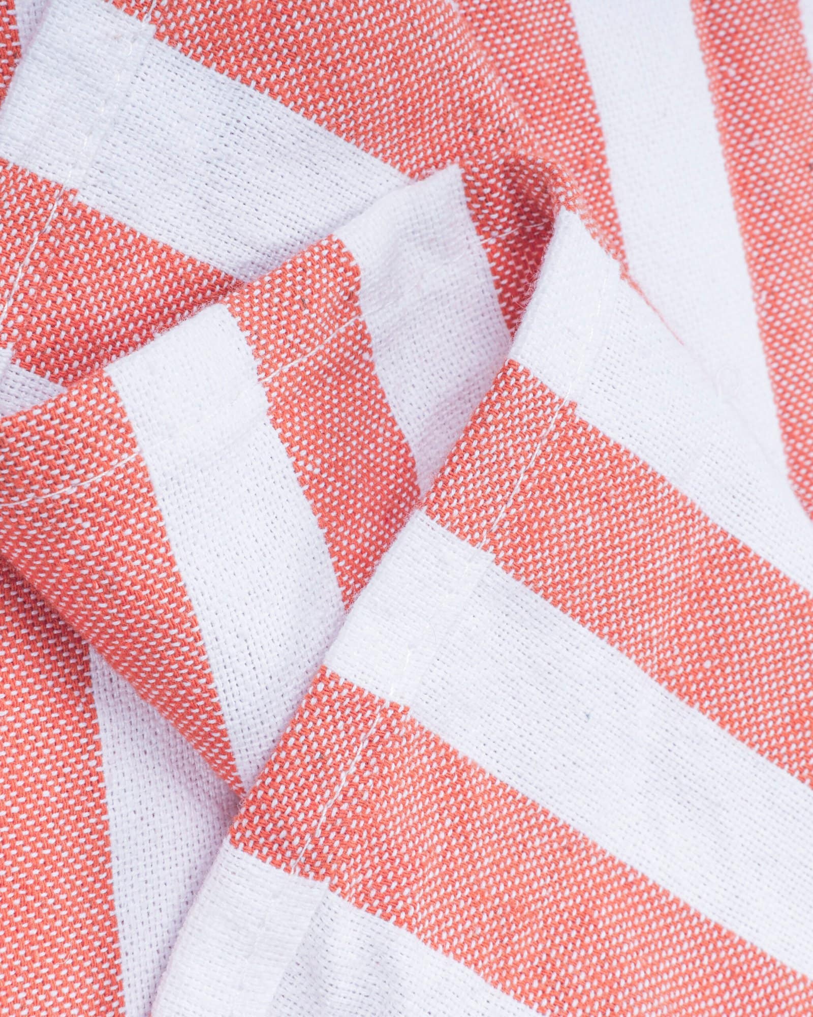Peach Striped Bath Towel - Image 4