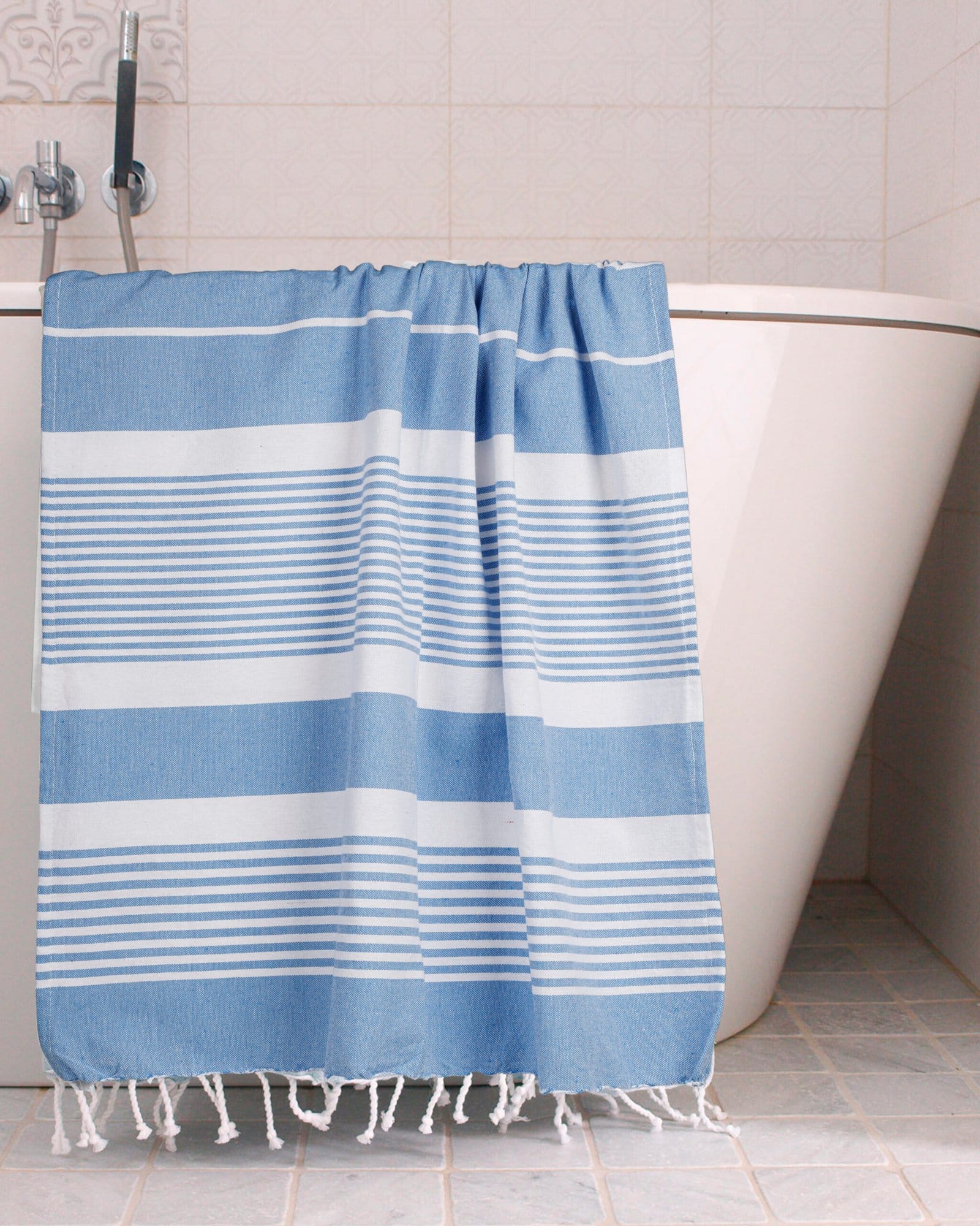 Blue Color Bath Towel - Image 5