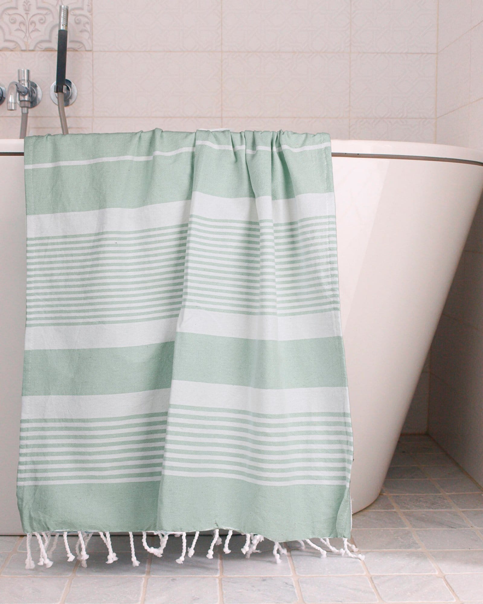 Mint Green Color Bath Towel - Image 4